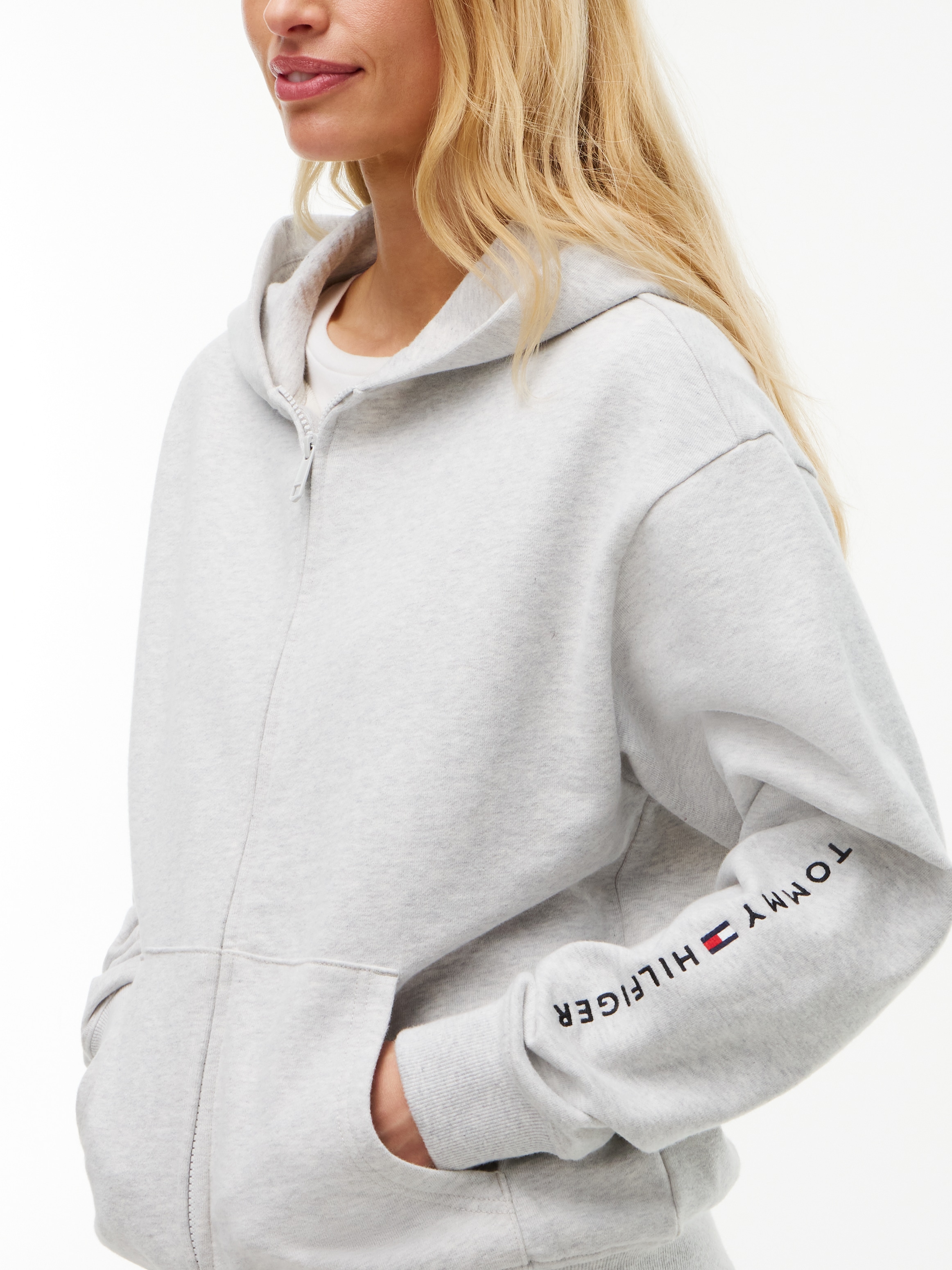 Tommy Hilfiger Underwear Kapuzensweatjacke Packung,  normale Passform, Schriftzug am Ärmel