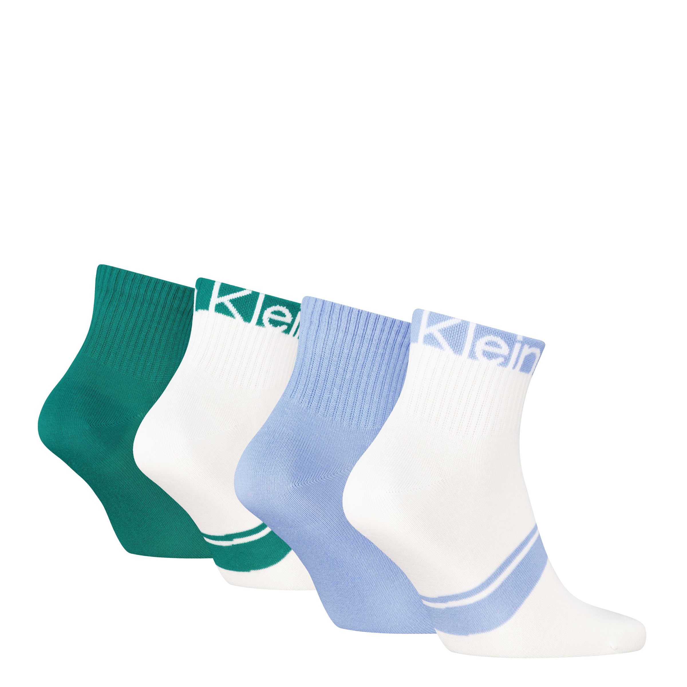 Calvin Klein Chaussettes courtes »CK MEN QUARTER 4P LOGO STRIPE ECOM« 4 Paar, 
