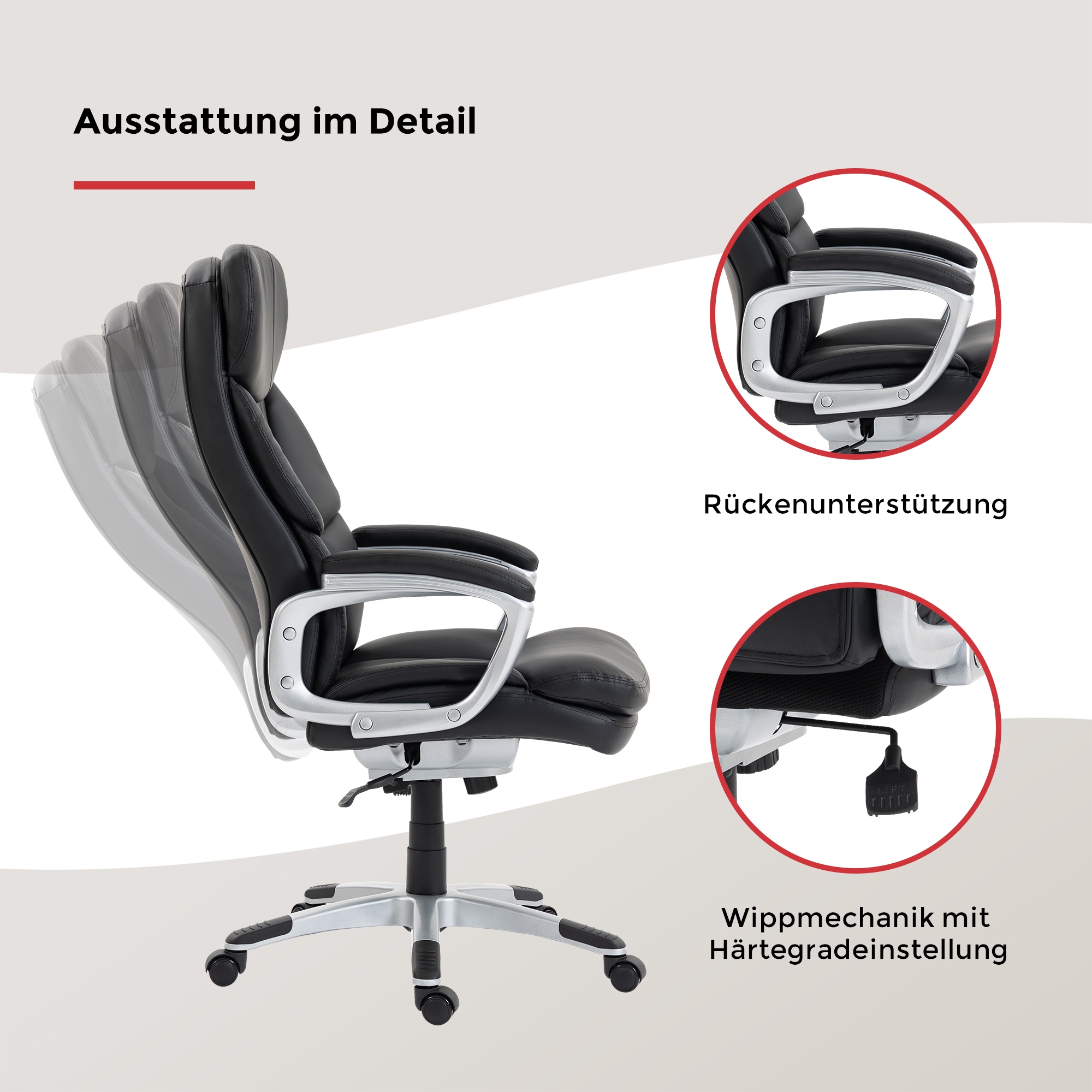Duo Collection Fauteuil de direction »Theodor XXL« () supporte jusqu'à 150 KG