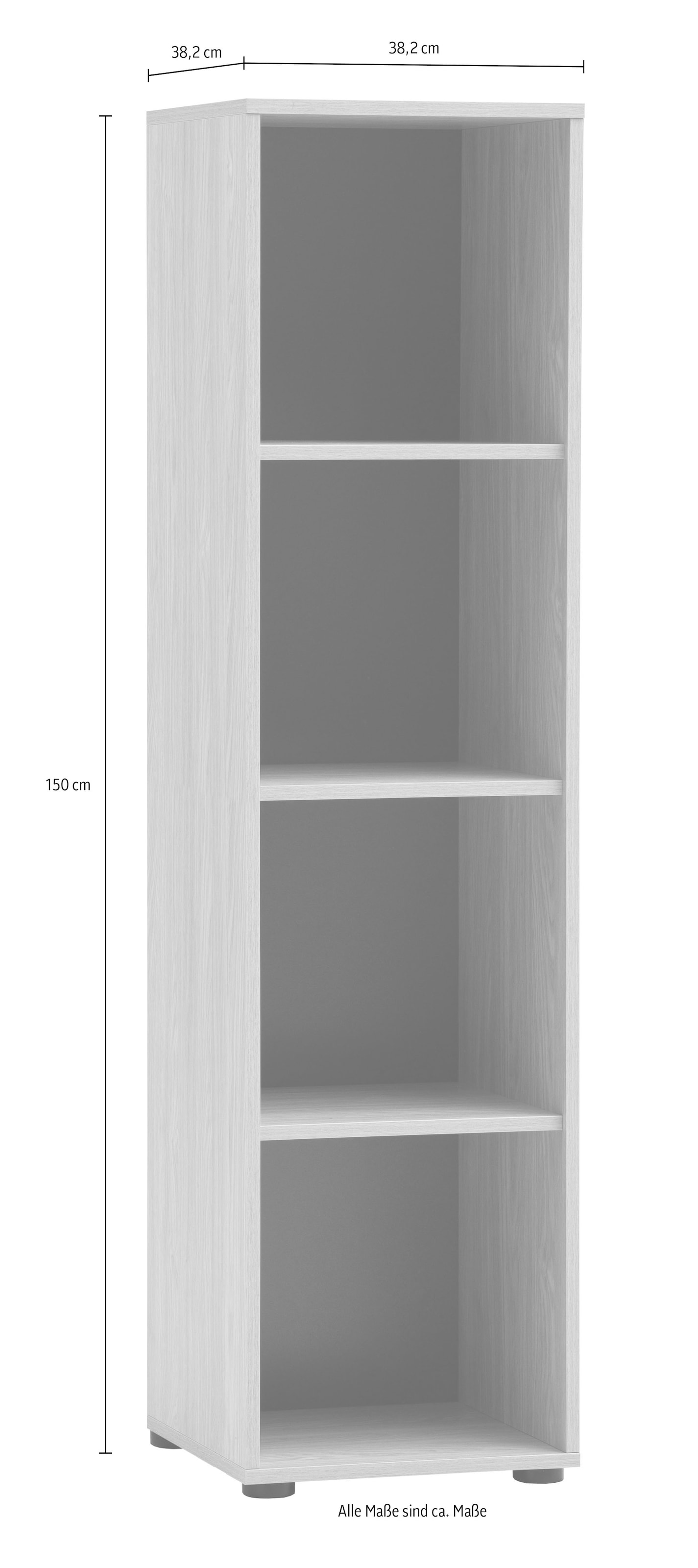 Schildmeyer Étagère à dossiers »AREZZO, 4 offene Fächer, Platz für 4 Ordnerreihen, MADE IN GERMANY« 1 cuis tlg. Place pour 4 rangées de classeurs, FABRIQUÉ EN ALLEMAGNE