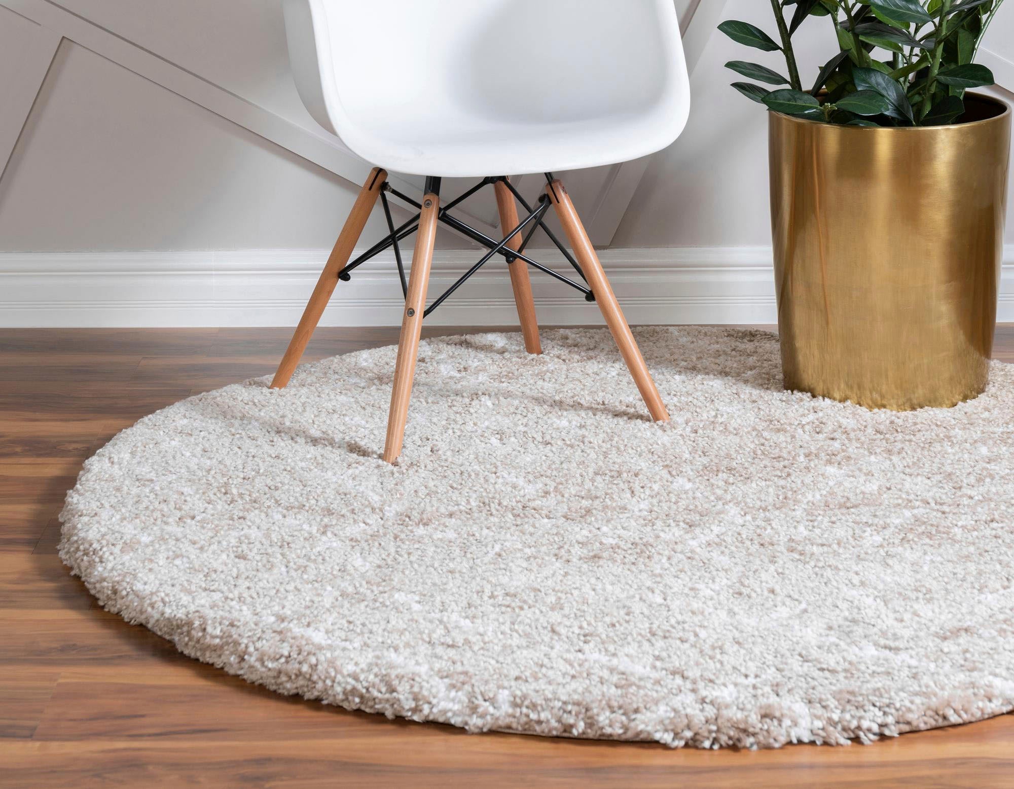 Myflair Möbel & Accessoires Tapis à poils longs »Temara Shag, LAGERRÄUMUNG!« Rond 51 mm Höhe gewebt, Scandi Design, ideal im Wohnzimmer & Schlafzimmer