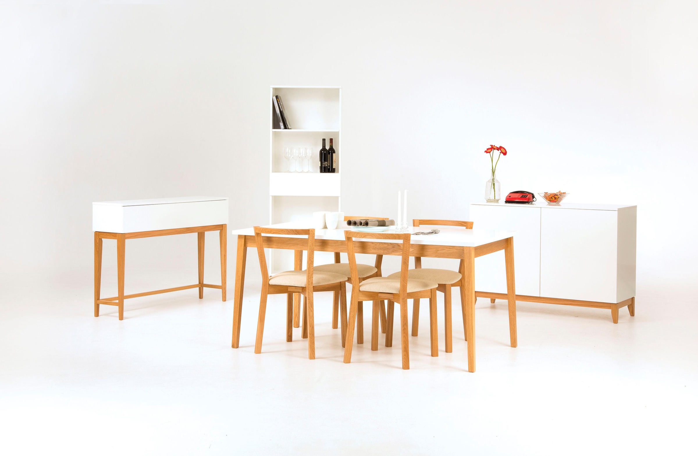 Woodman Stuhl »Edda« (Set) im 2er Set, Gestell aus massiver Eiche, FSC®-zertifiziert