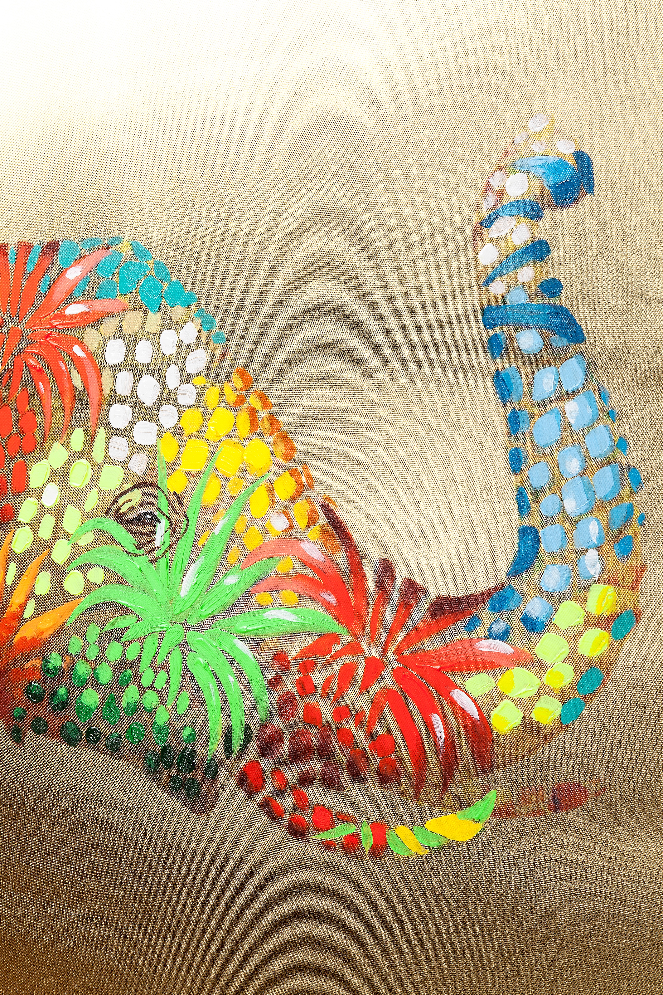 Kare Design Leinwandbild »Flower Elefant 50x40cm« 1, 