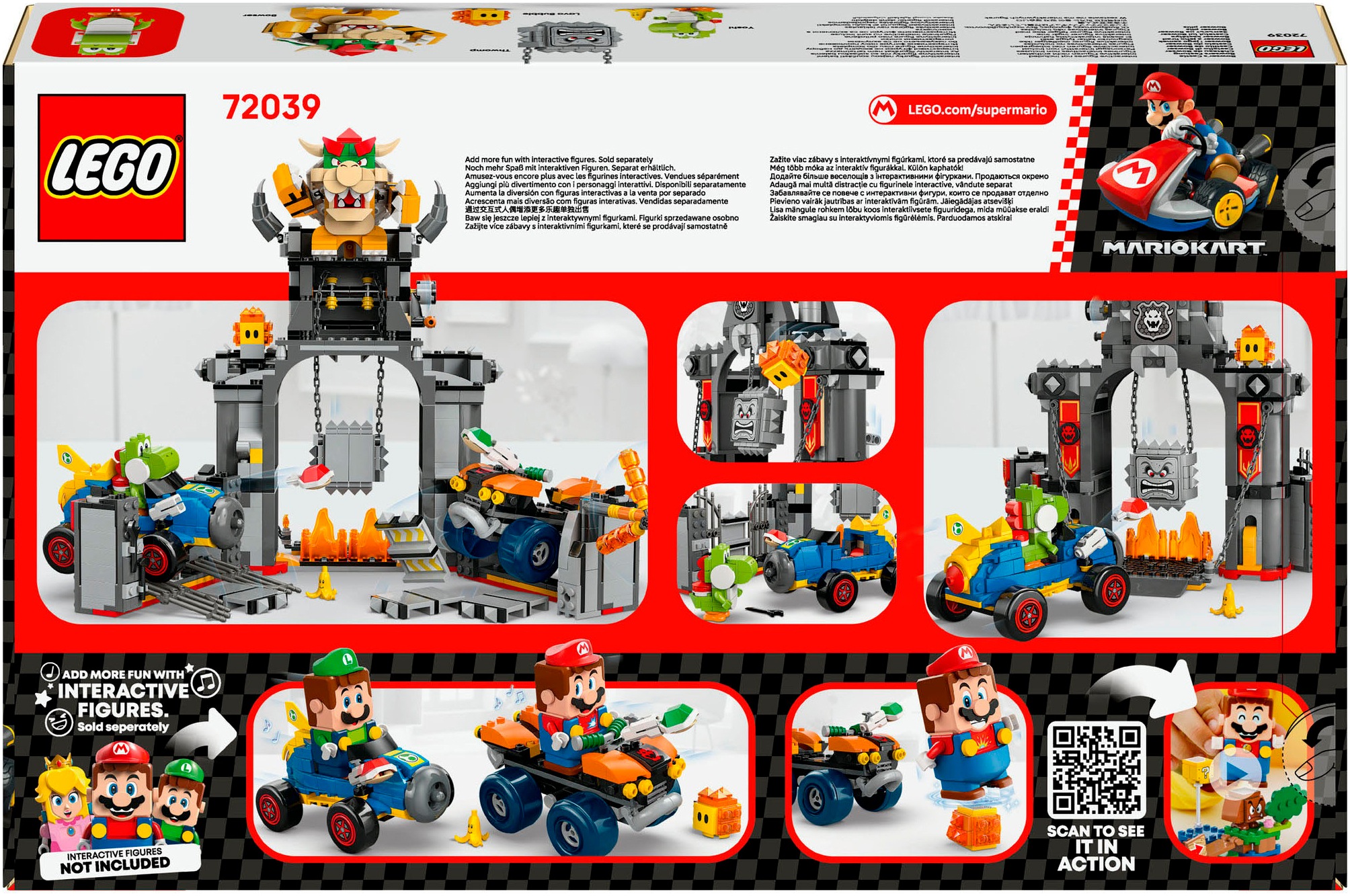 LEGO® Konstruktionsspielsteine »Mario Kart – Bowsers Festung (72039), LEGO Super Mario« Made in Europe