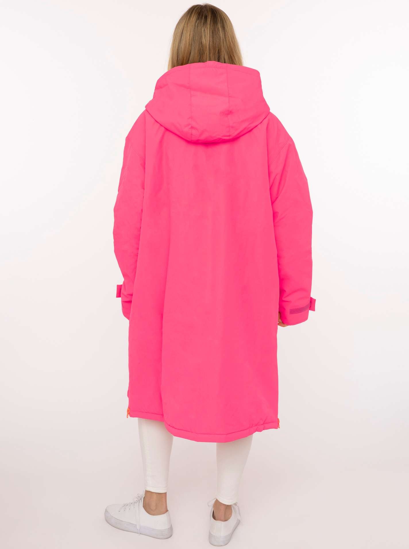 Zwillingsherz Manteau court »"Oversize Windjacke ZH"« capuche, fermeture éclair, poches latérales, légèrement rembourré