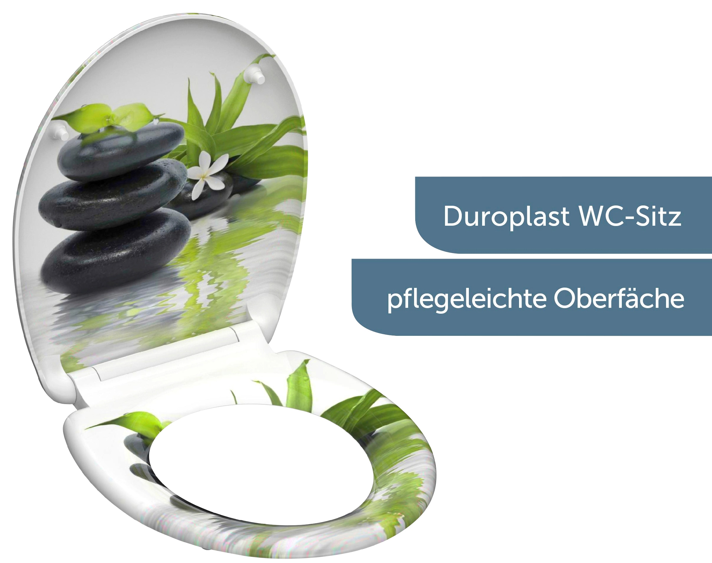 Schütte WC-Sitz »Jasmin« Duroplast, Absenkautomatik, Schnellverschluss, Motivdruck