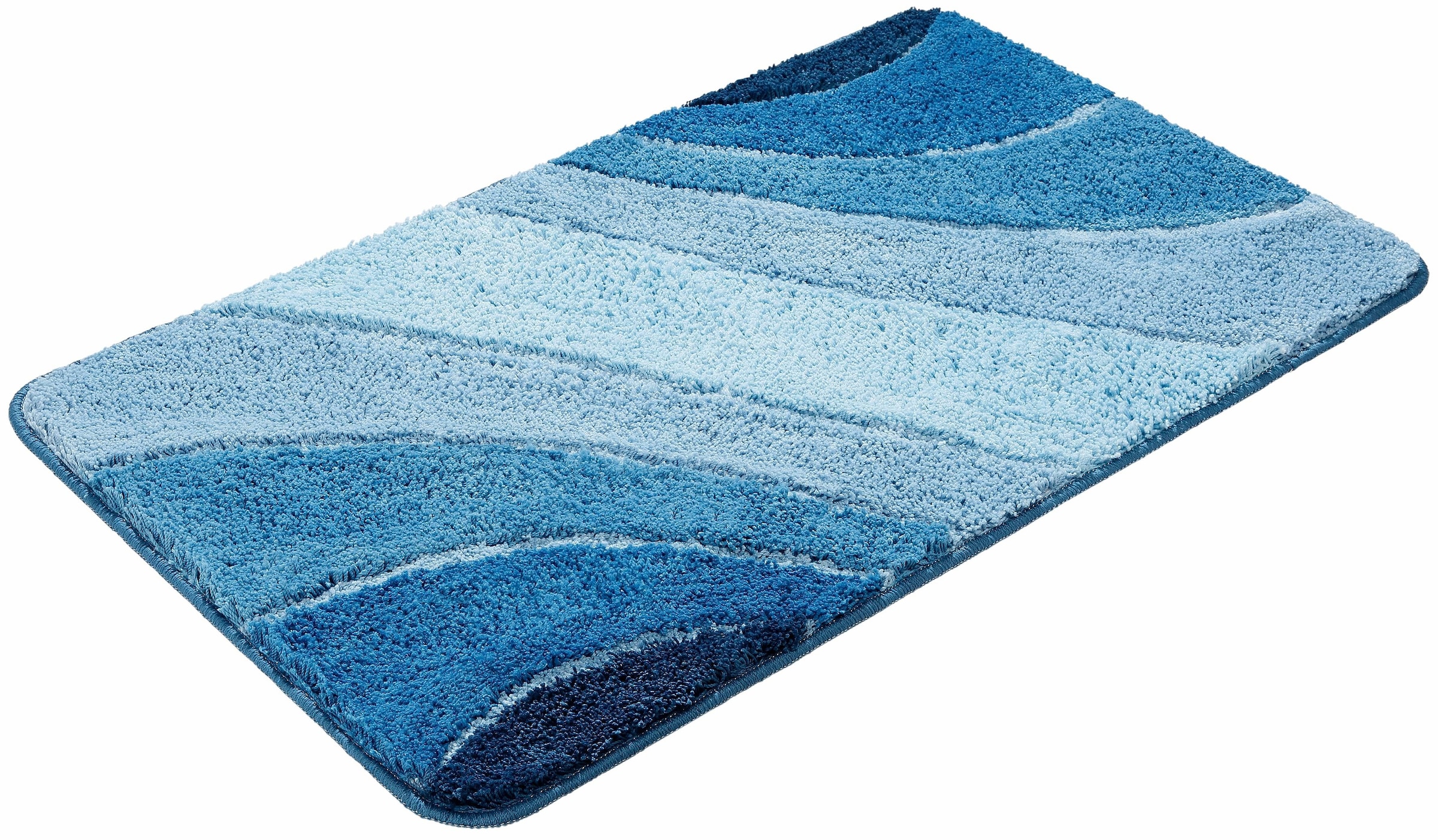 GOODproduct Tapis de bain »Josie, Badvorleger, Badezimmer Teppich« Höhe 20 mm revêtement antidérapant Résistant | Séchage rapide | compatible chauffage au sol Tapis de bain, tapis de douche, rectangulaires, ronds & en set de 3 pièces disponibles