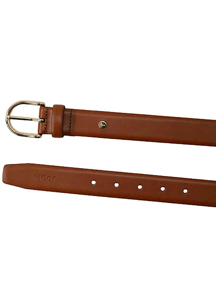 JOOP! Ledergürtel abgerundete Dornschliesse, Breite 3 cm