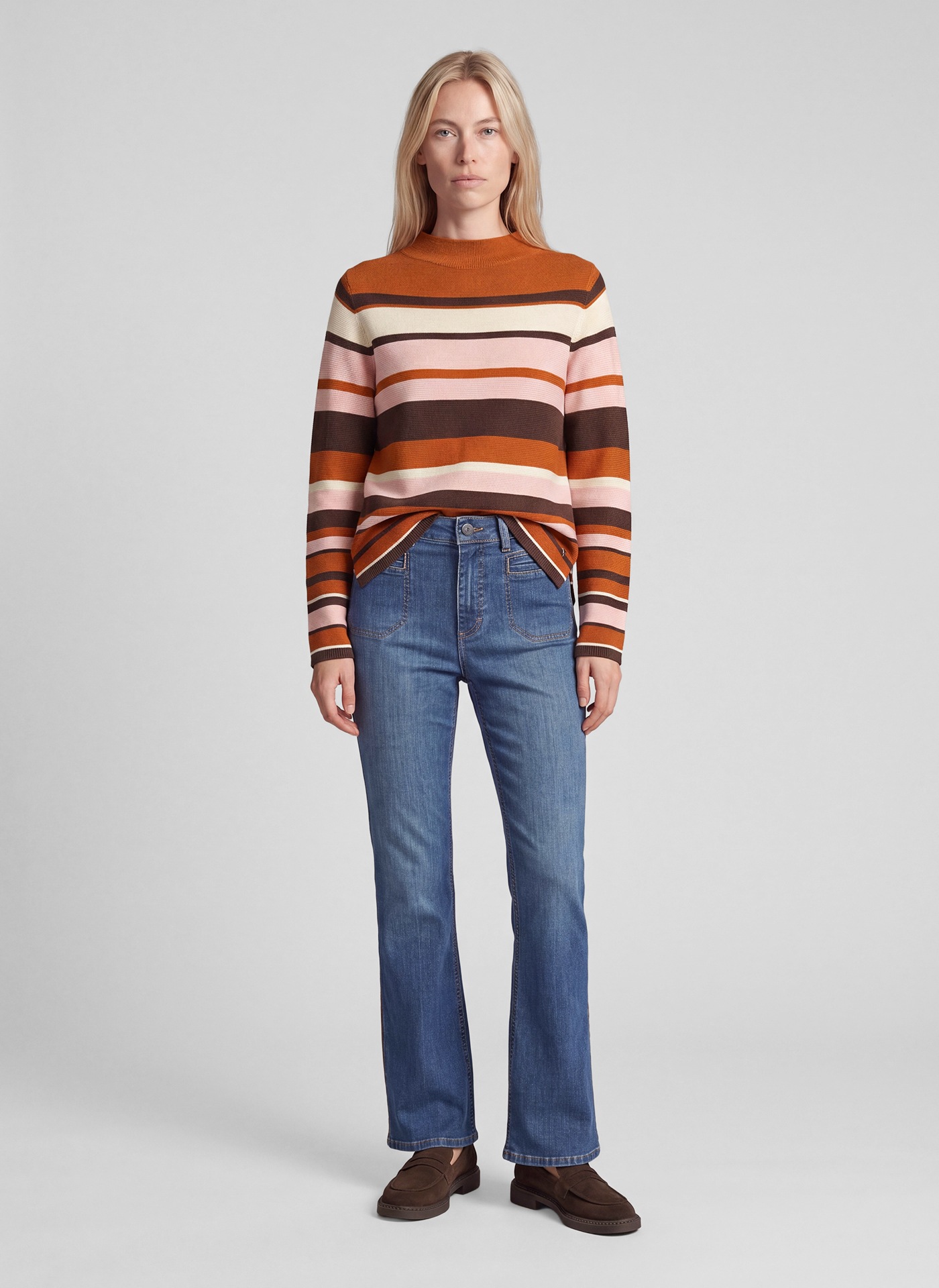 Rabe Pull en tricot im Streifen-Design