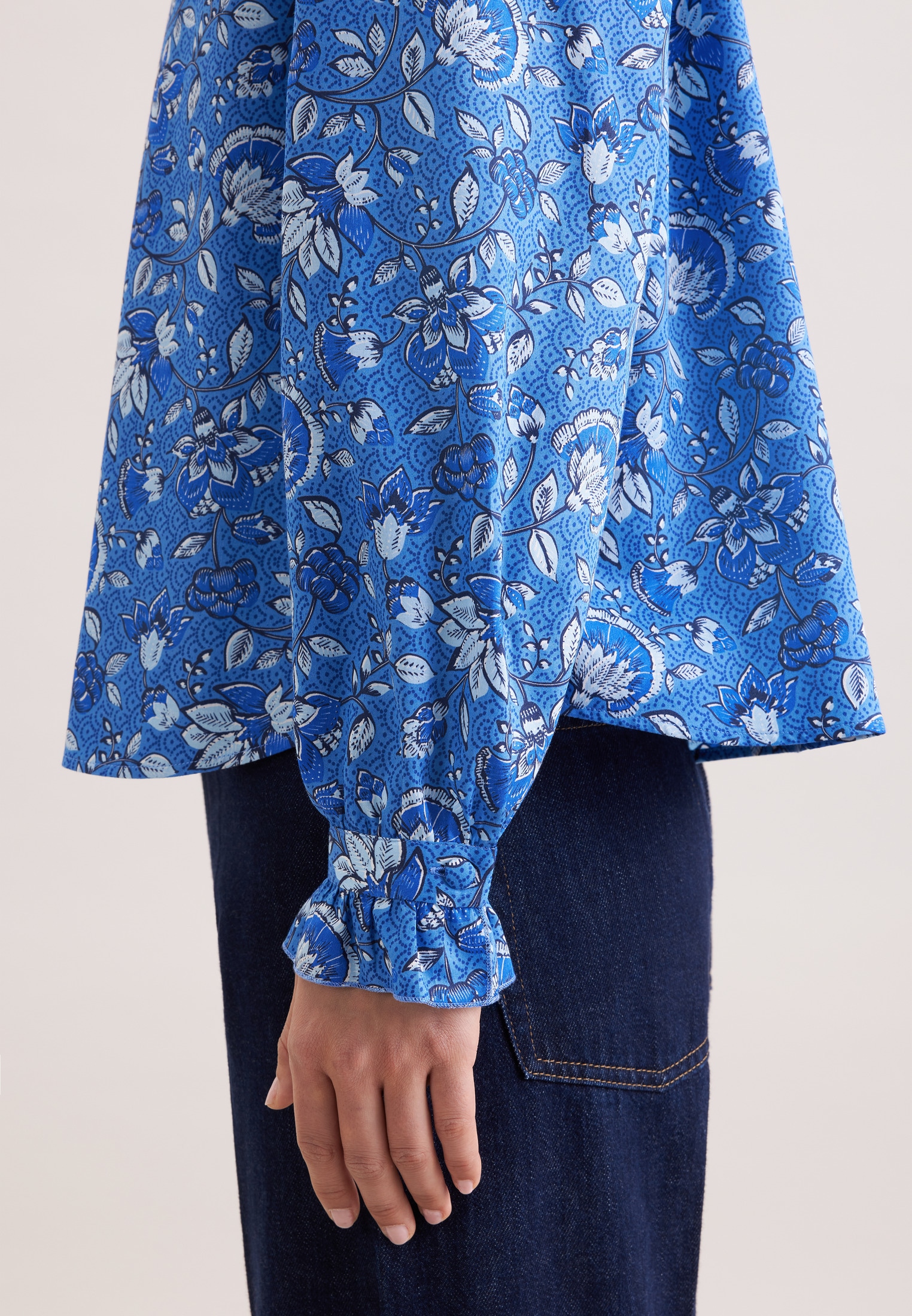 seidensticker Blouse classique impression col montant 1/1