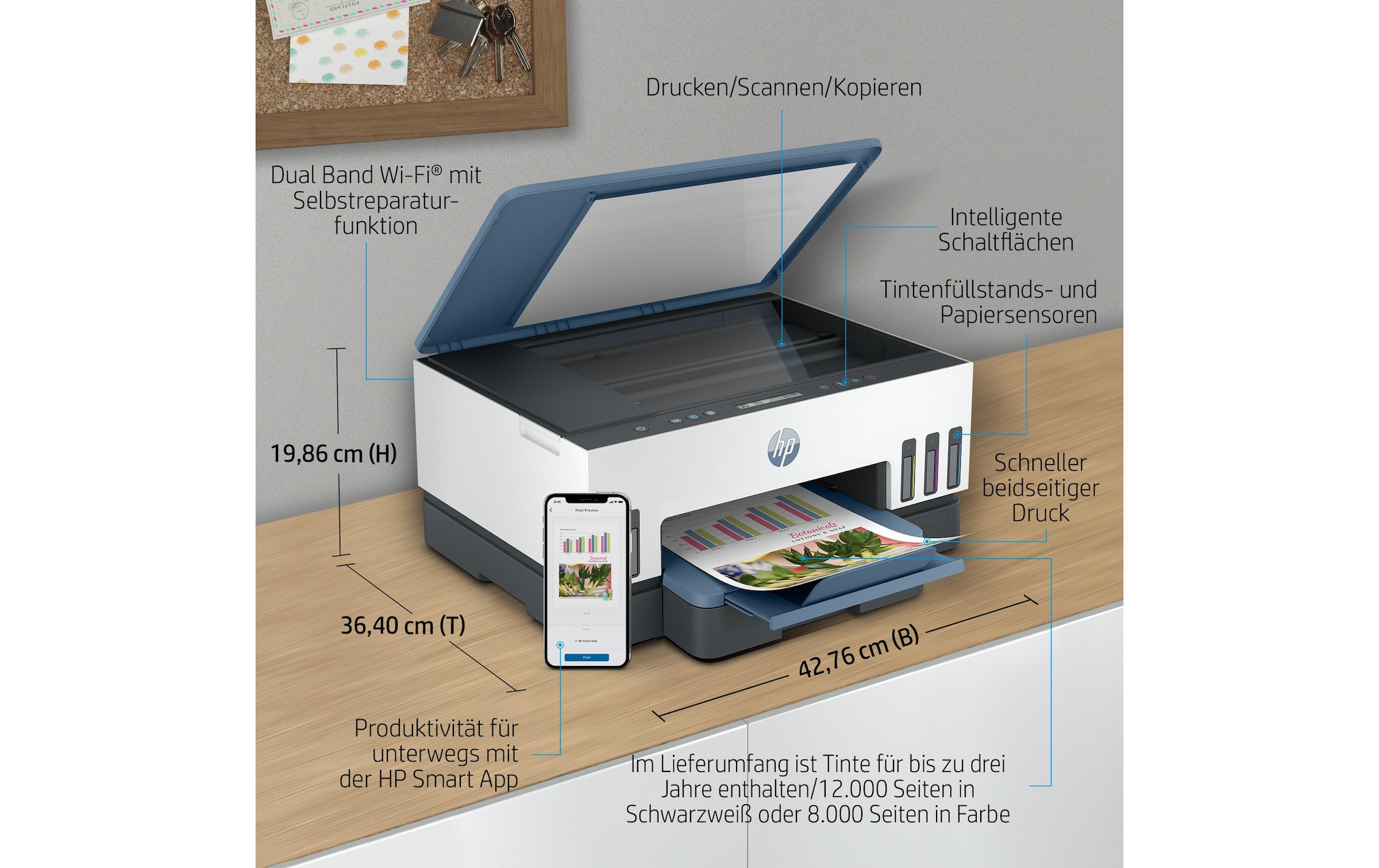 HP Imprimante jet d'encre »Smart Tank 7006«