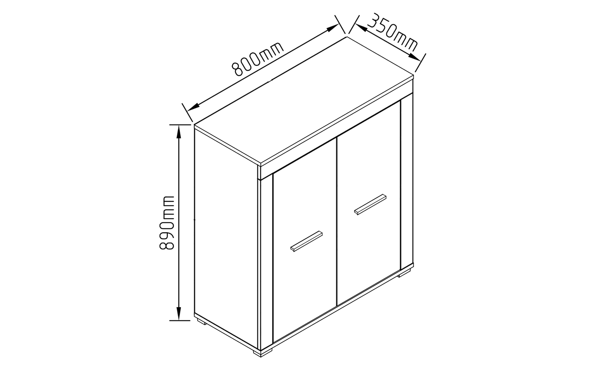 VCM Commode »Usilo 80 x 89 cm«