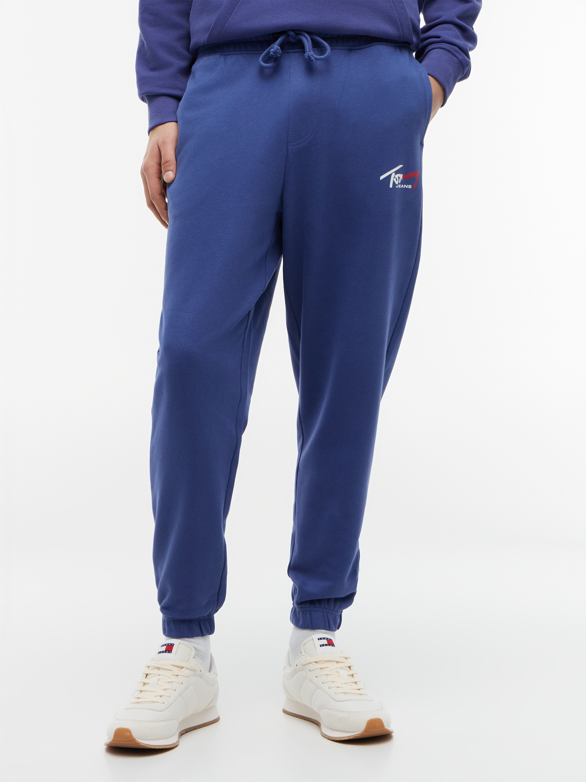 Tommy Jeans Pantalon de jogging »TJM REGULAR SIGNATURE«  avec logo et bord-côtes