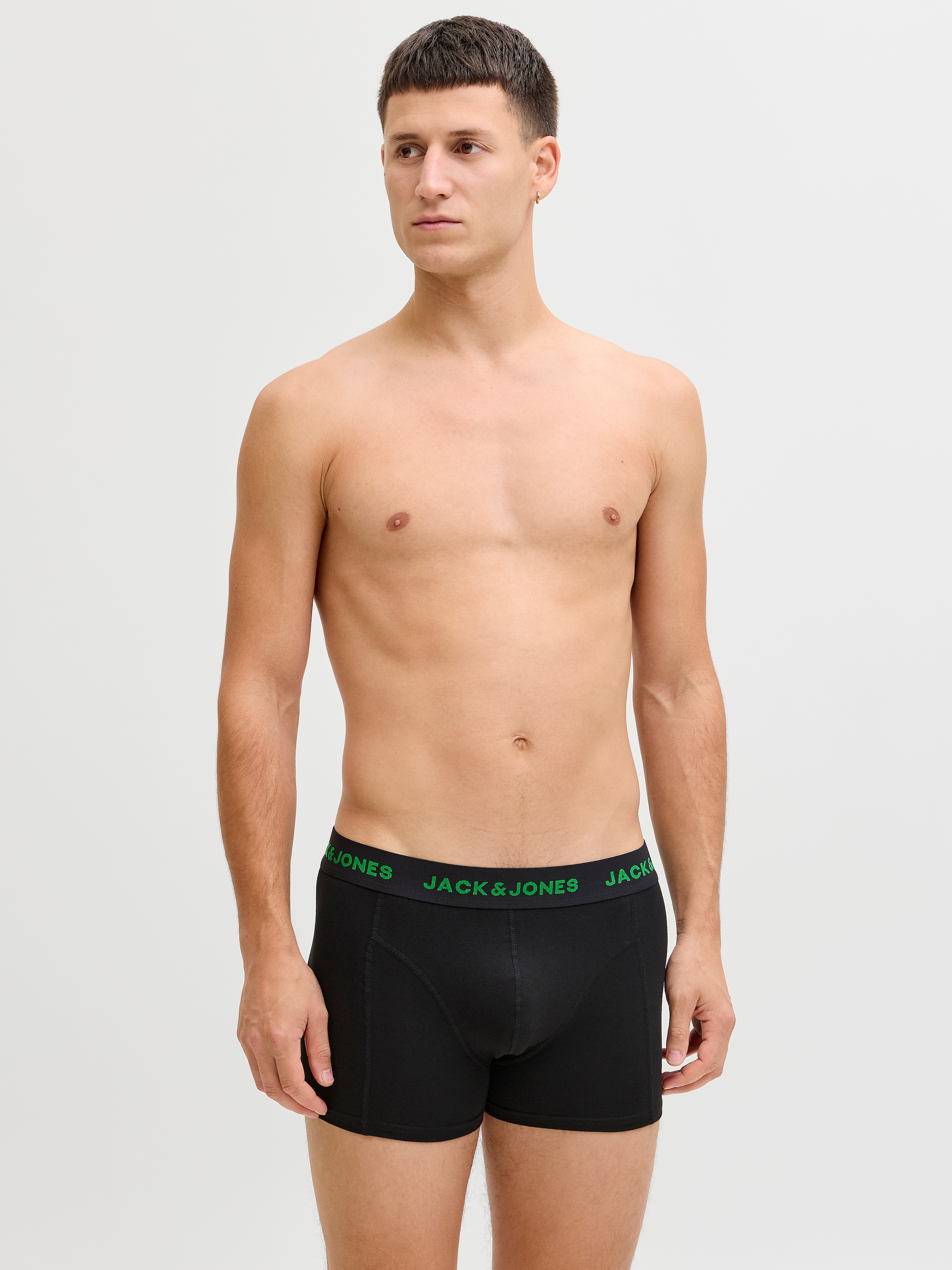 Jack & Jones Trunk »JACBLACK – Formschlüssige Boxershorts mit elastischem Bund« Packung, 5 Stk. unifarben, casual, körpernah, Jersey