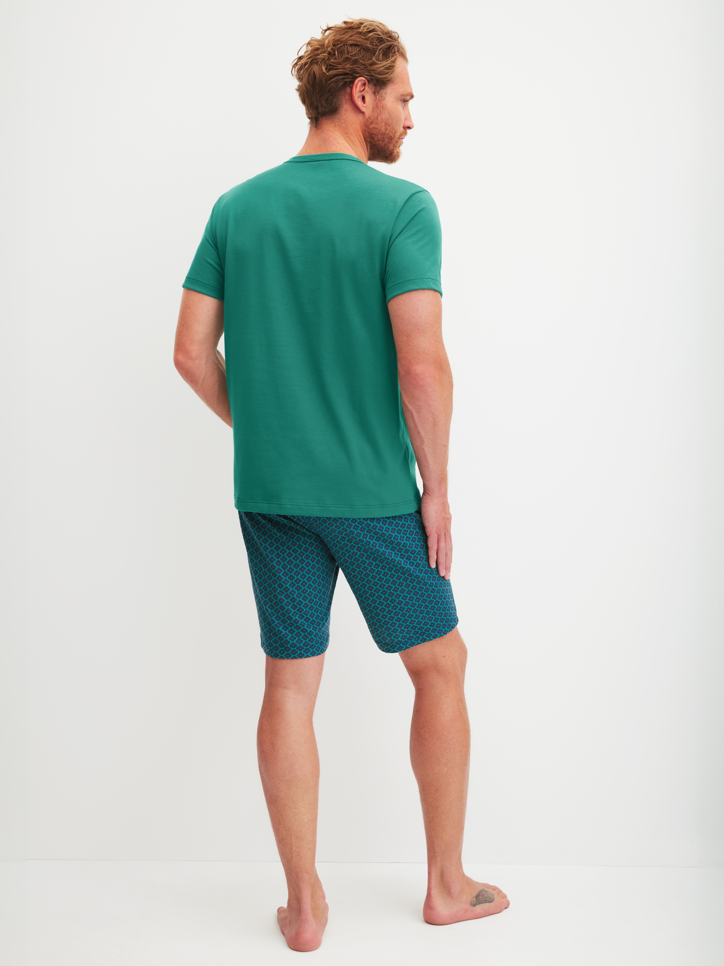 CALIDA Shorty »Relax Imprint 2« 2 kurzarm, Rundhals, Brusttasche
