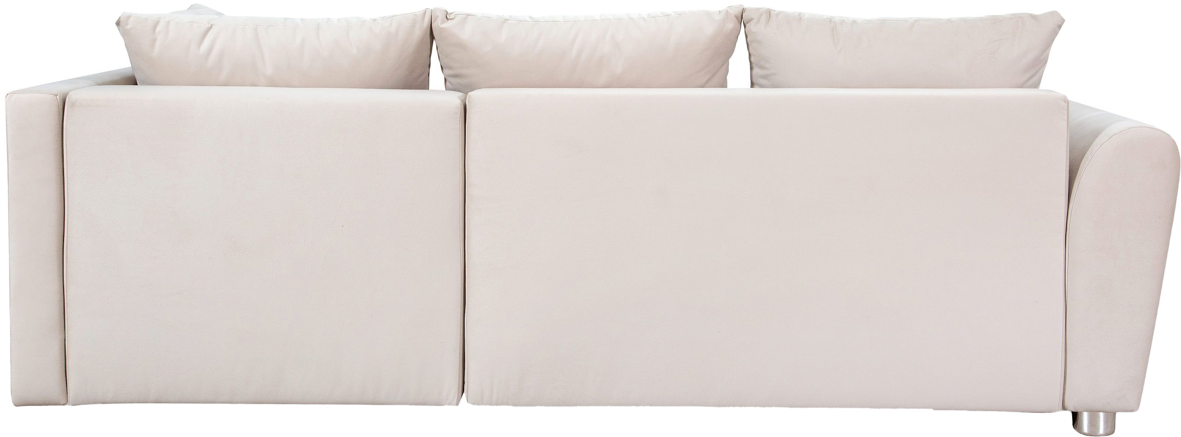 COLLECTION AB Canapé d'angle »Jana L-Form, B: 220 cm« Bettfunktion, Bettkasten & 1 Zierkissen, Federkern