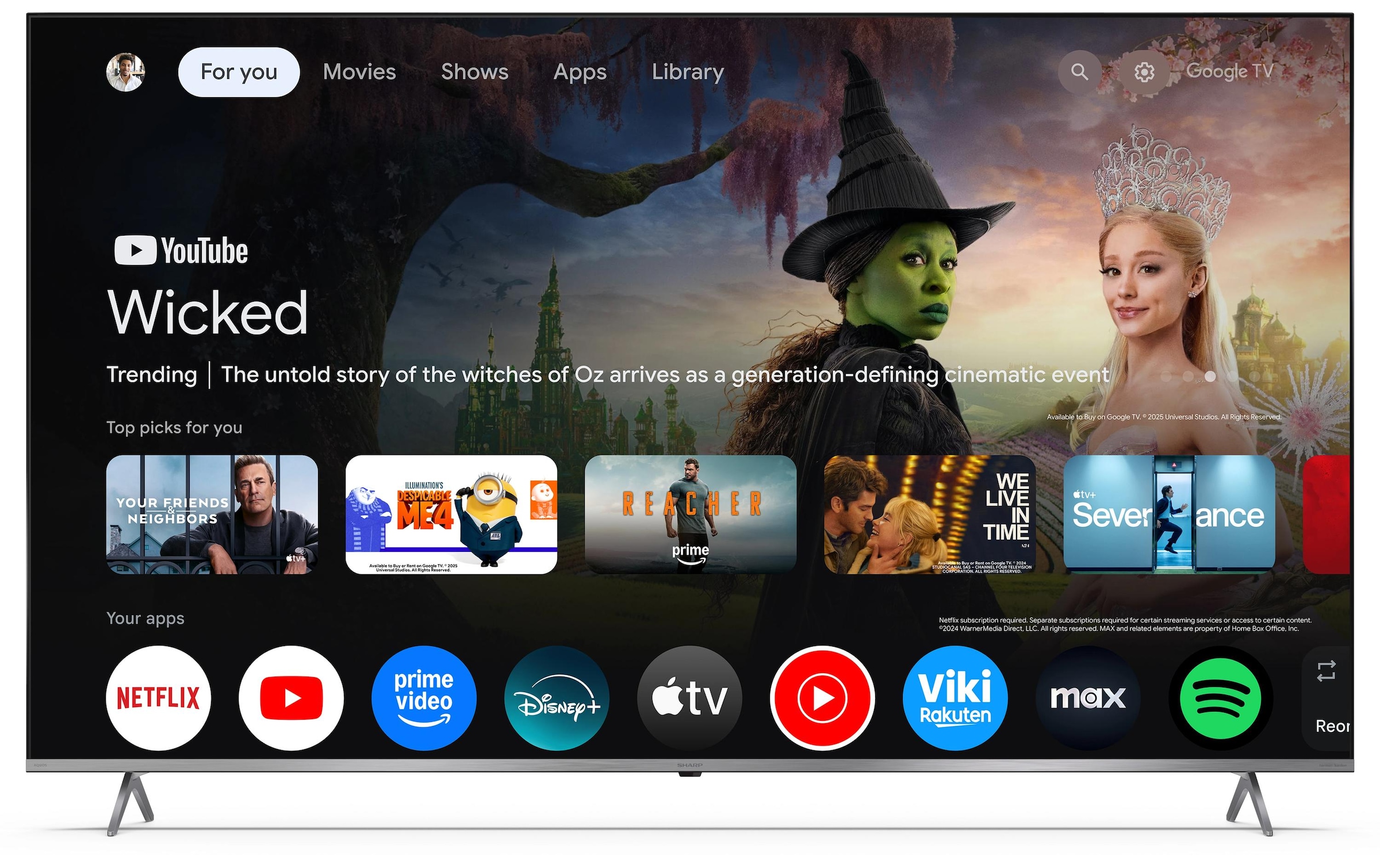 Sharp Mini téléviseur LED »75JP7465E« 189 cm/75 ″