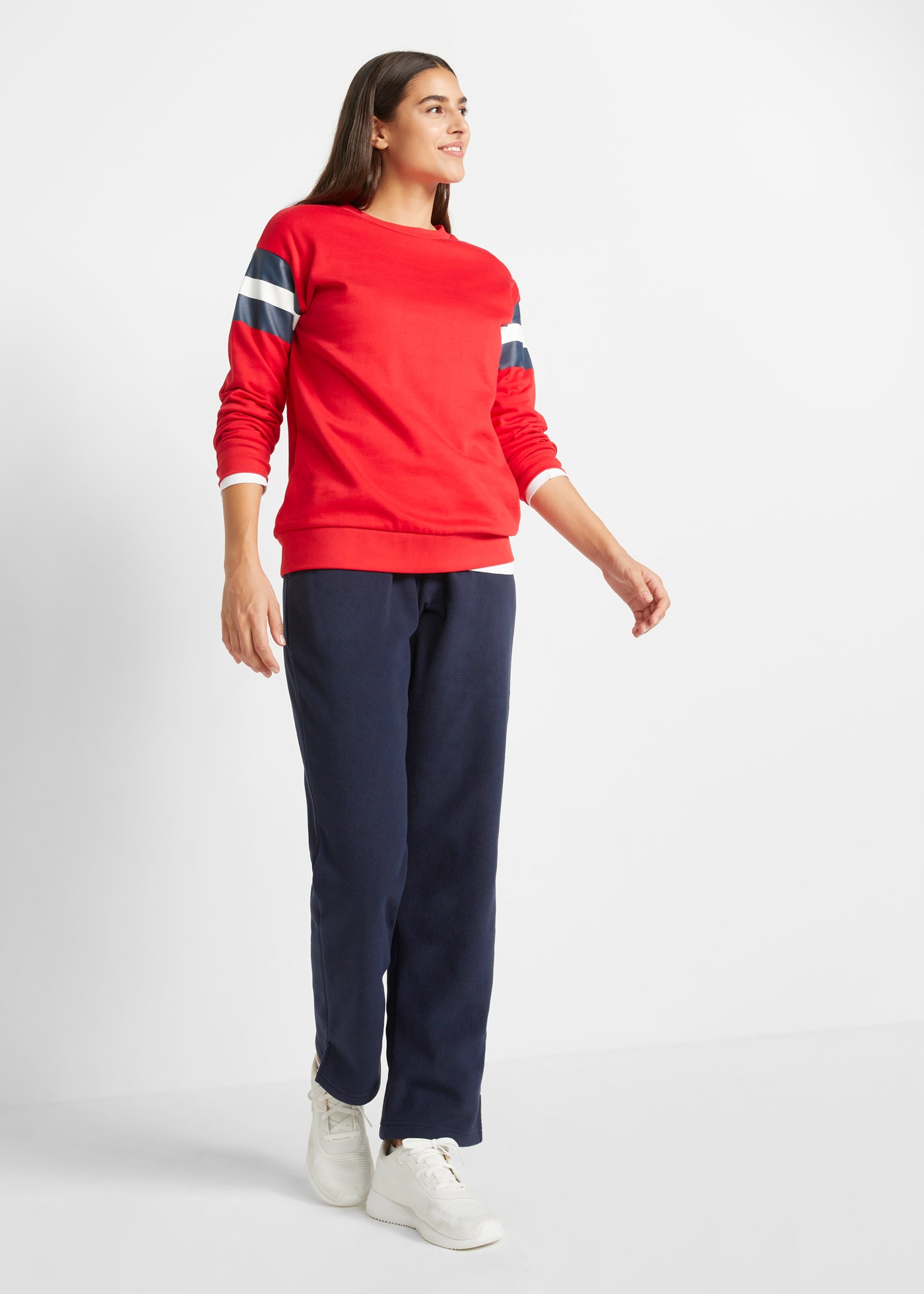 bonprix Pantalon à enfiler »Schlupfhose mit Bequembund«  aus Polyester, mit Taschen, Regular Fit, mit Bequembund