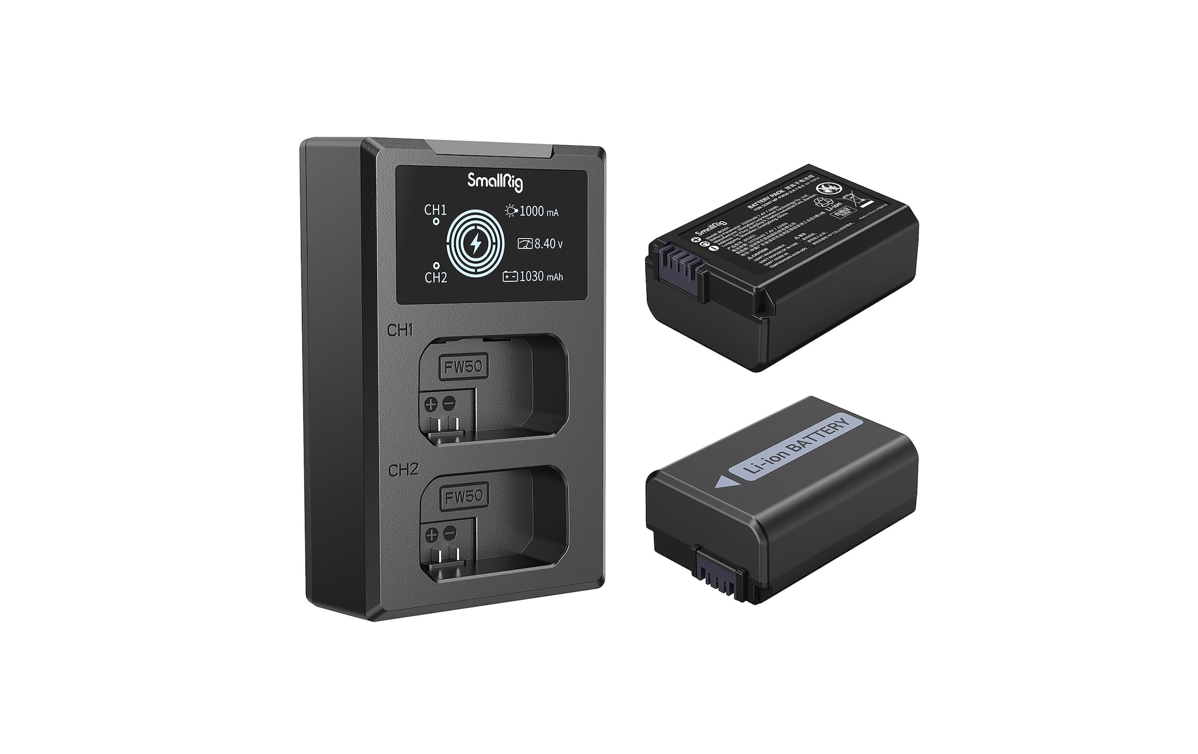   Batterie rechargeable »Smallrig NP-FW50 Akku und Charger Kit«
