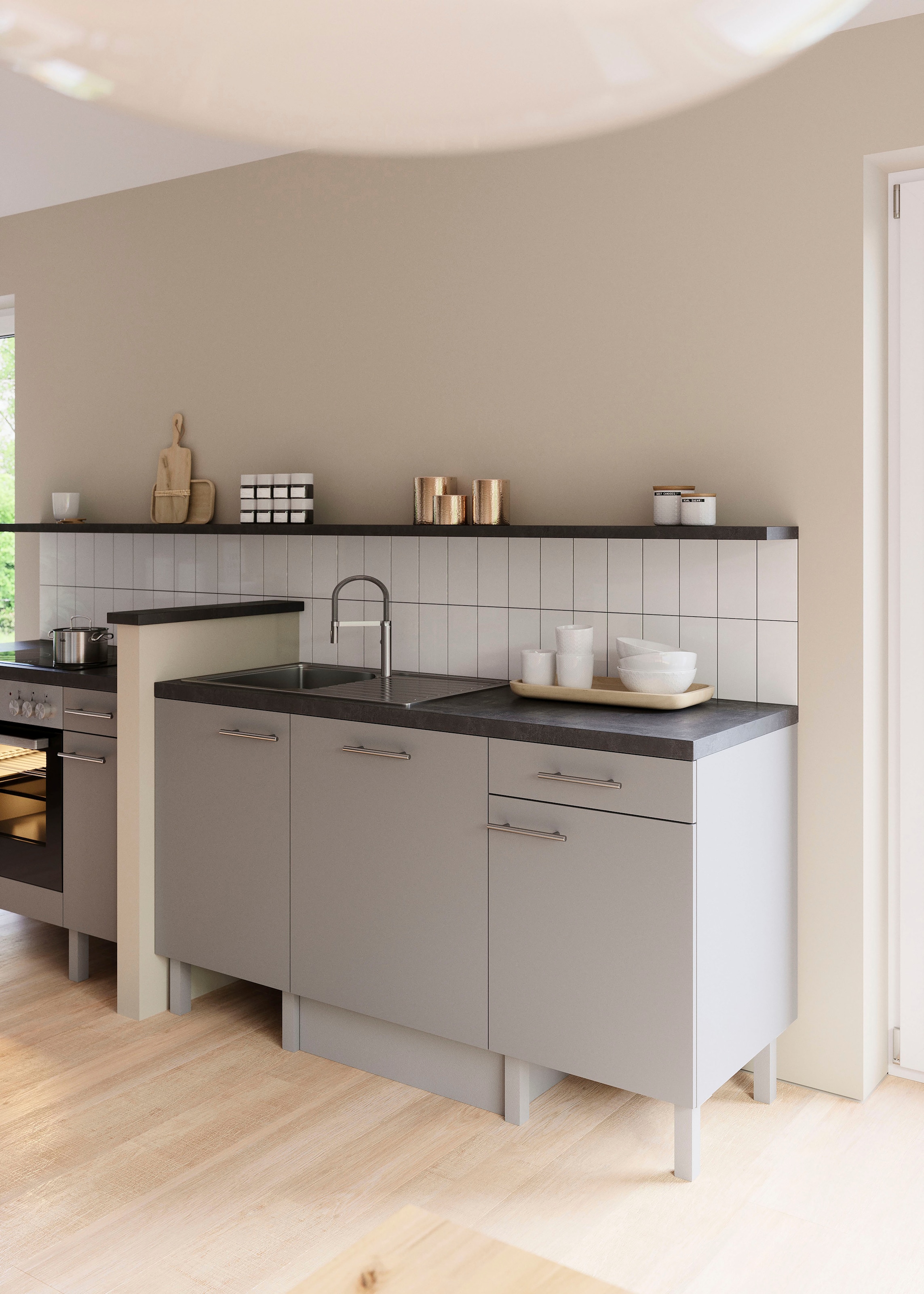 OPTIFIT Pantryküche »Lilly« Breite 160 cm, wahlweise mit E-Geräten