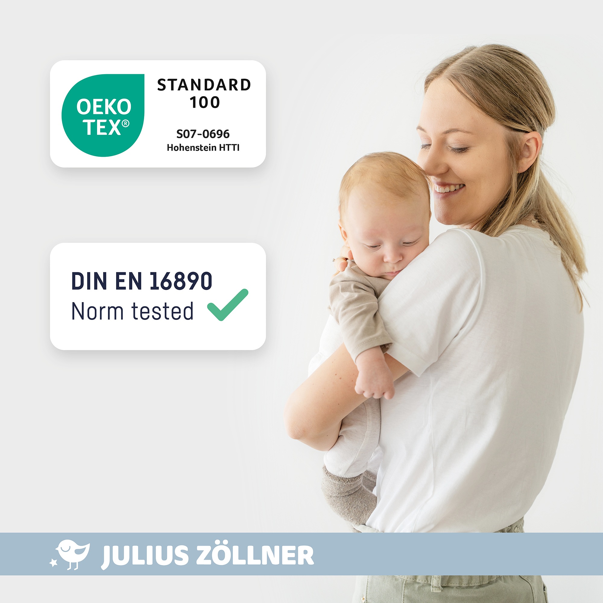 Julius Zöllner Matelas pour enfants »Travelsoft Premium, Matratze 120x60 cm Ideal für Reisen!« 5 cm hoch 1 cuis tlg. rollbare Reisebettmatr., Grösse: 60x120 cm