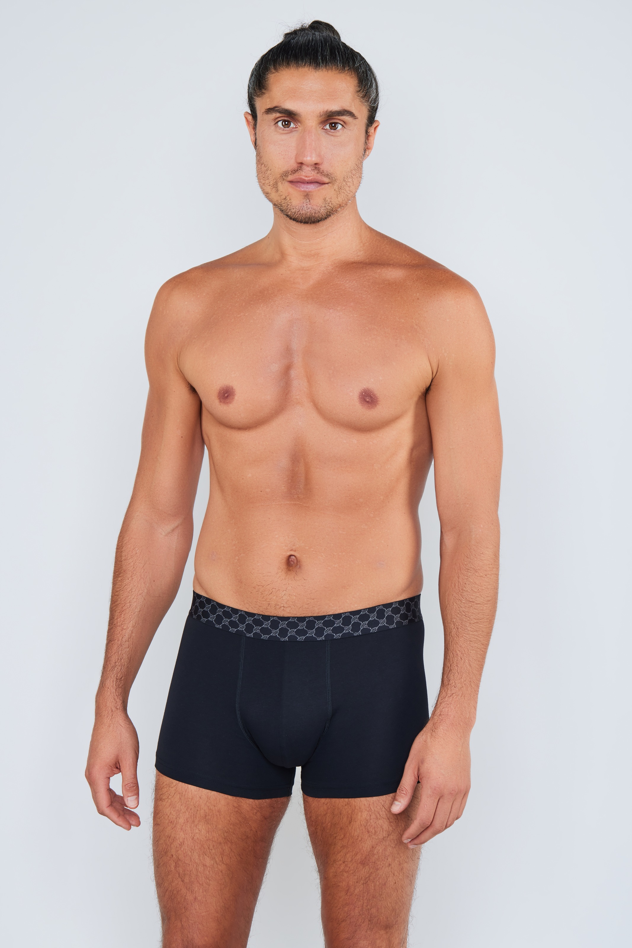 JOOP! Boxershorts »Everyday«, Baumwoll-Mix, Cornflower-Design-Bund, elastisch, ohne Eingriff