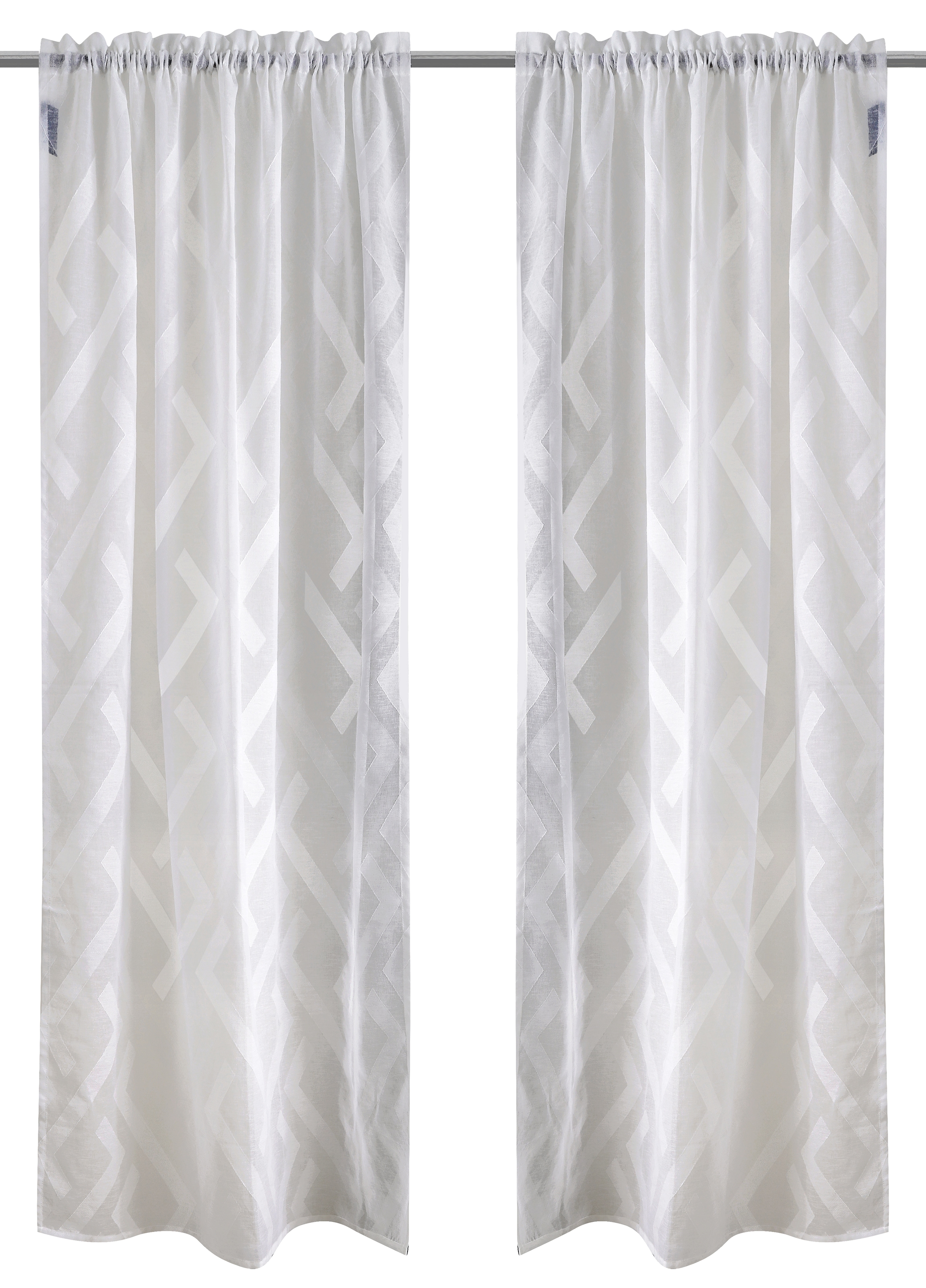 Bruno Banani Gardine »Lynn« Stangendurchzug 1 Stk. tlg. schöner Schal, Scherli, zeitlos und modern