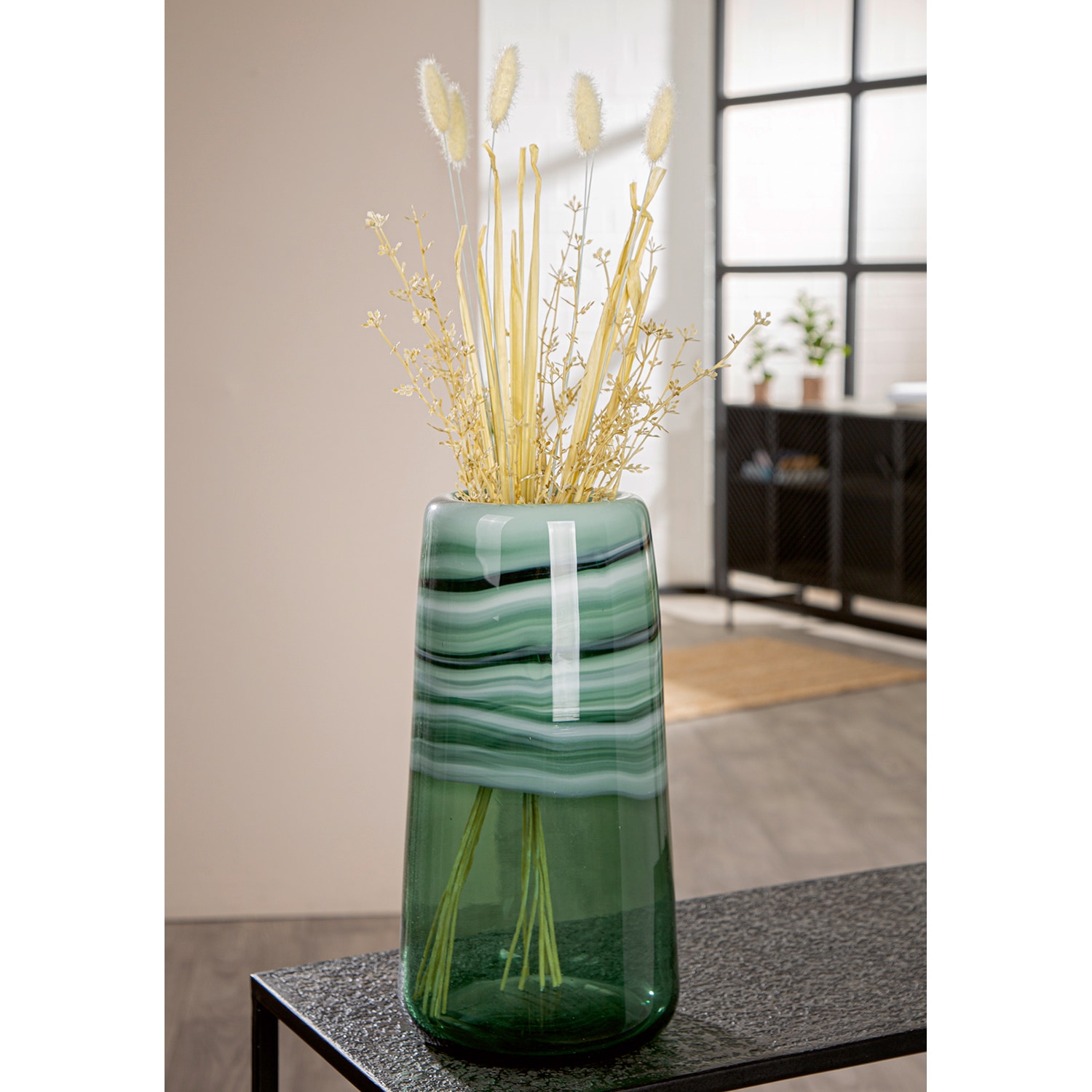 GILDE Vase de table »Verde« handgearbeitet, mundgeblasen, wasserdicht