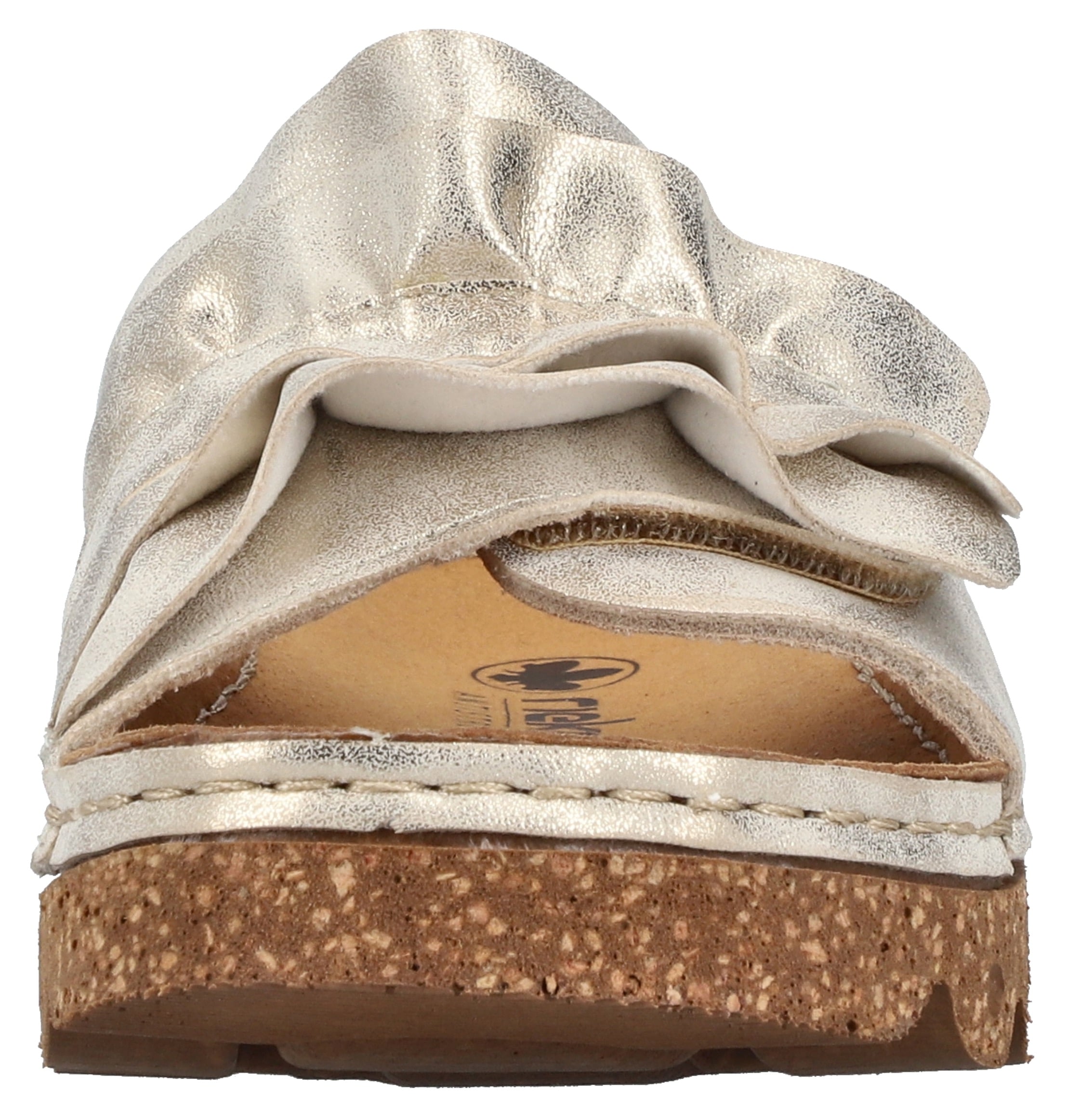 Rieker Pantolette  Sommerschuh, Strandschuh, Hausschuh mit modischer Plateausohle