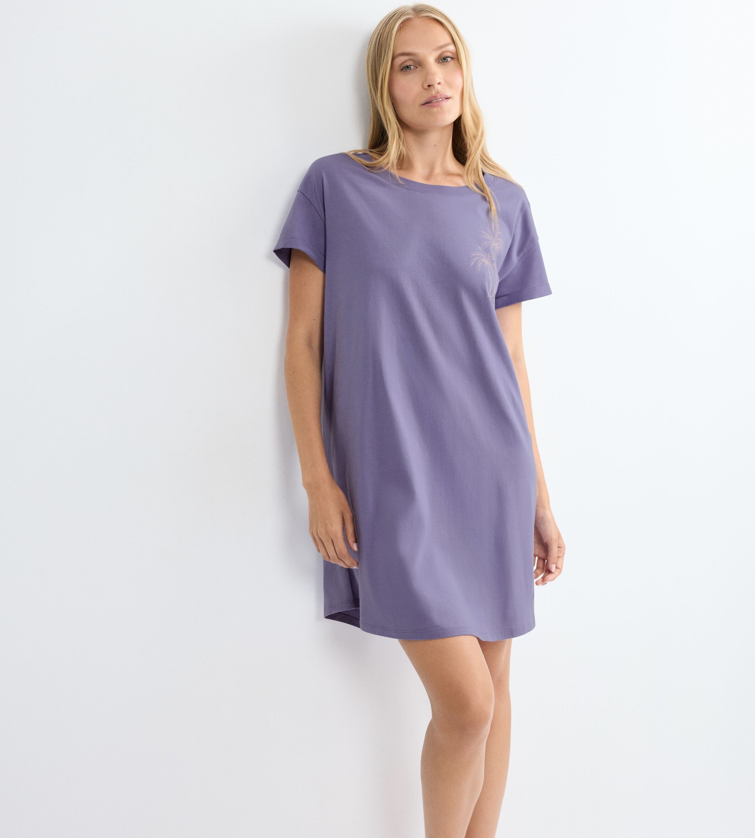 Triumph Chemise de nuit »Nightdresses NDK X« weich, atmungsaktiv, gerippter Rundhalsausschnitt, Kurzarm