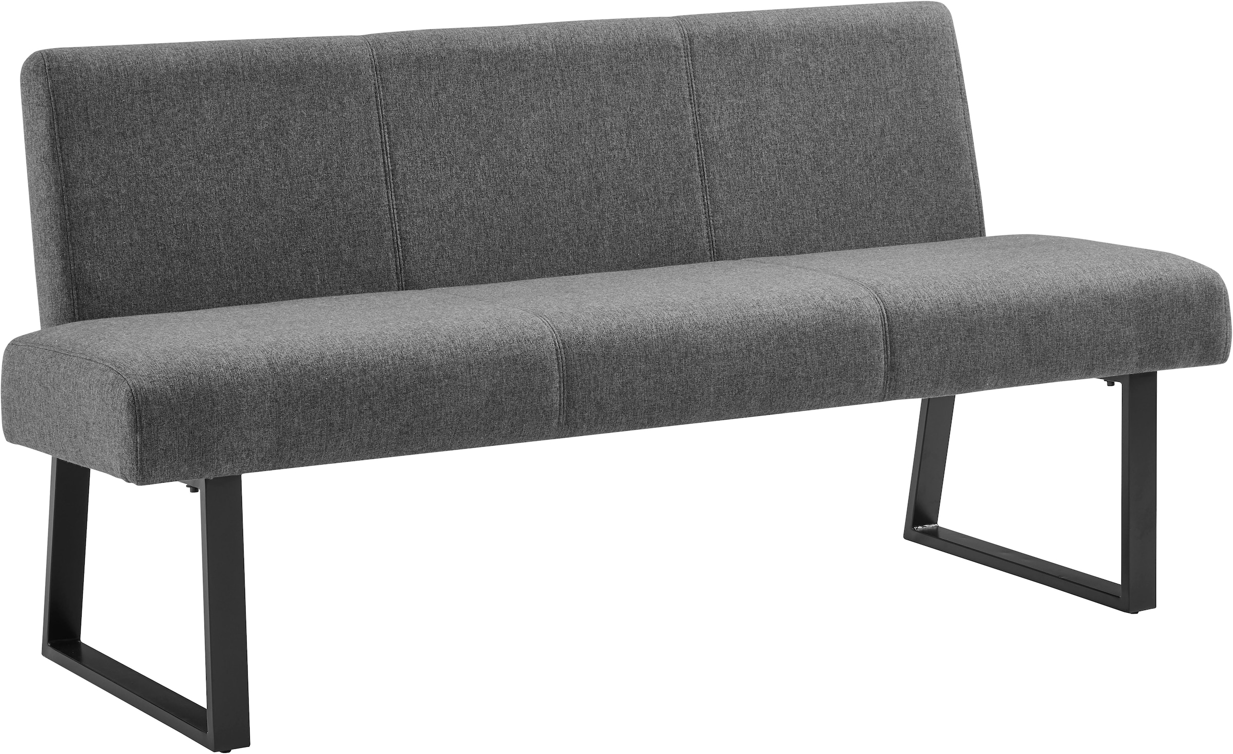 GOODproduct Ensemble de salle à manger »Gellina« Ensemble, 4 tlg. ausziehbarer Esstisch, Freischwinger, Sitzbank mit Rückenlehne