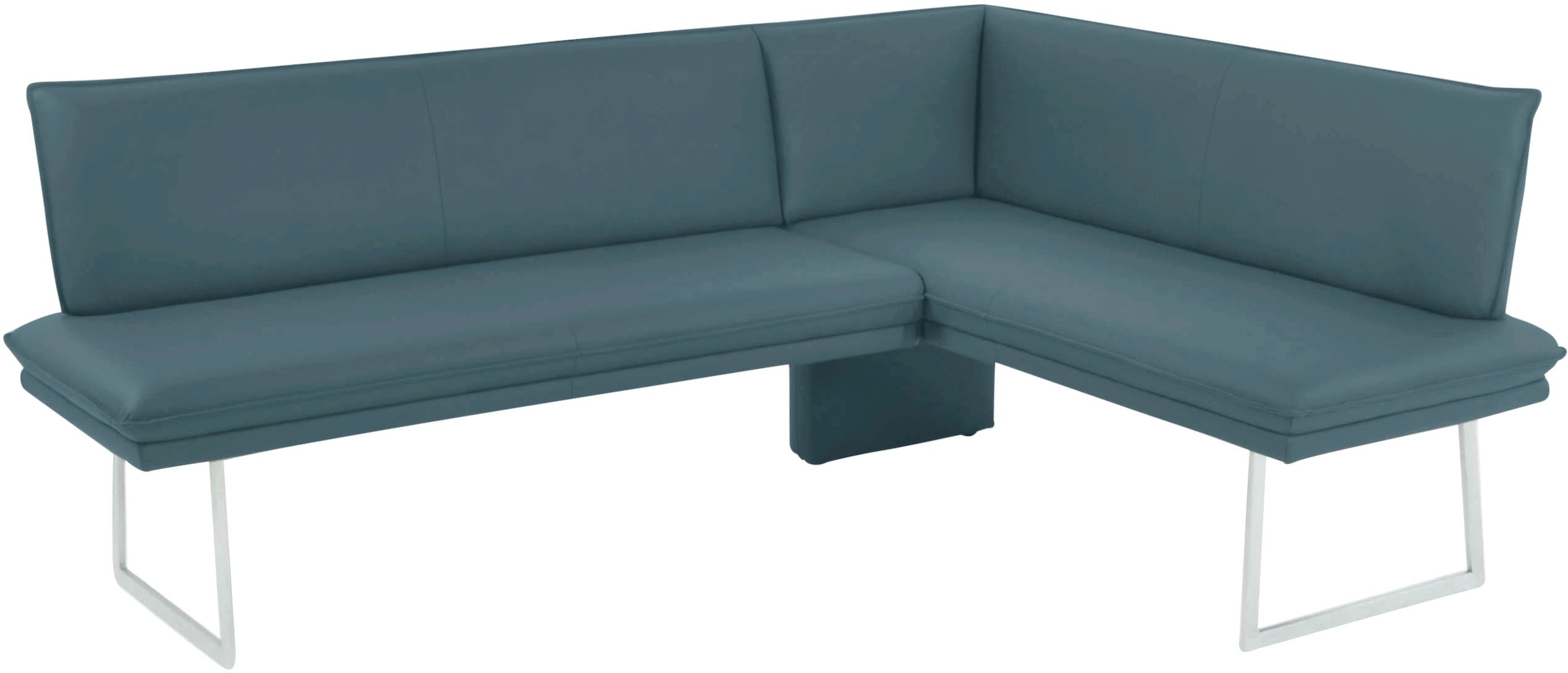 K+W Komfort & Wohnen Banc d'angle avec couture sellier et patin étroit, jambe longue droite ou gauche