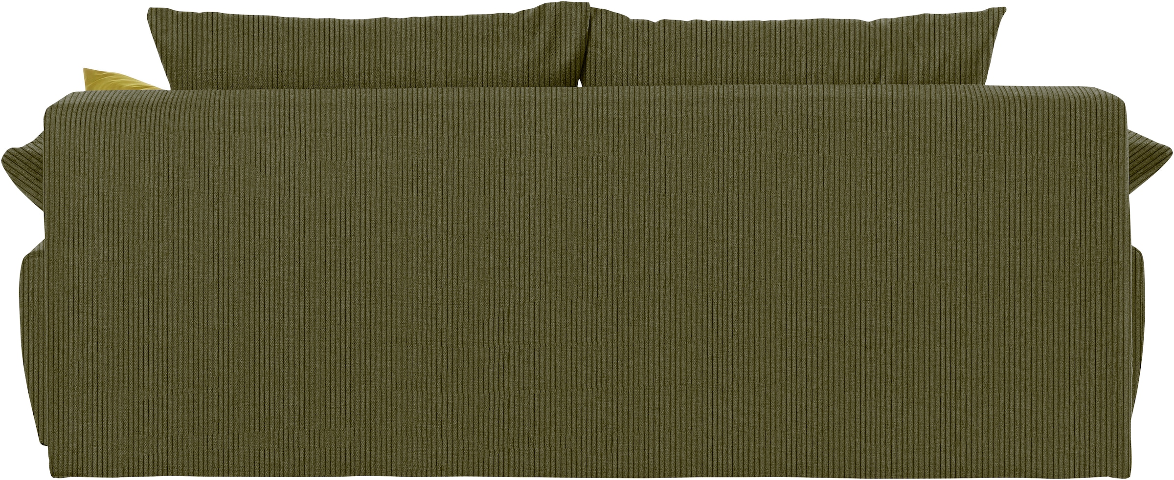 COLLECTION AB Canapé-lit »Funtastic, B: 212 cm, Liegel. 145x187 cm« Bettfunktion, Bettkasten, Armteilverstellung & 1 Zierkissen, Federkern