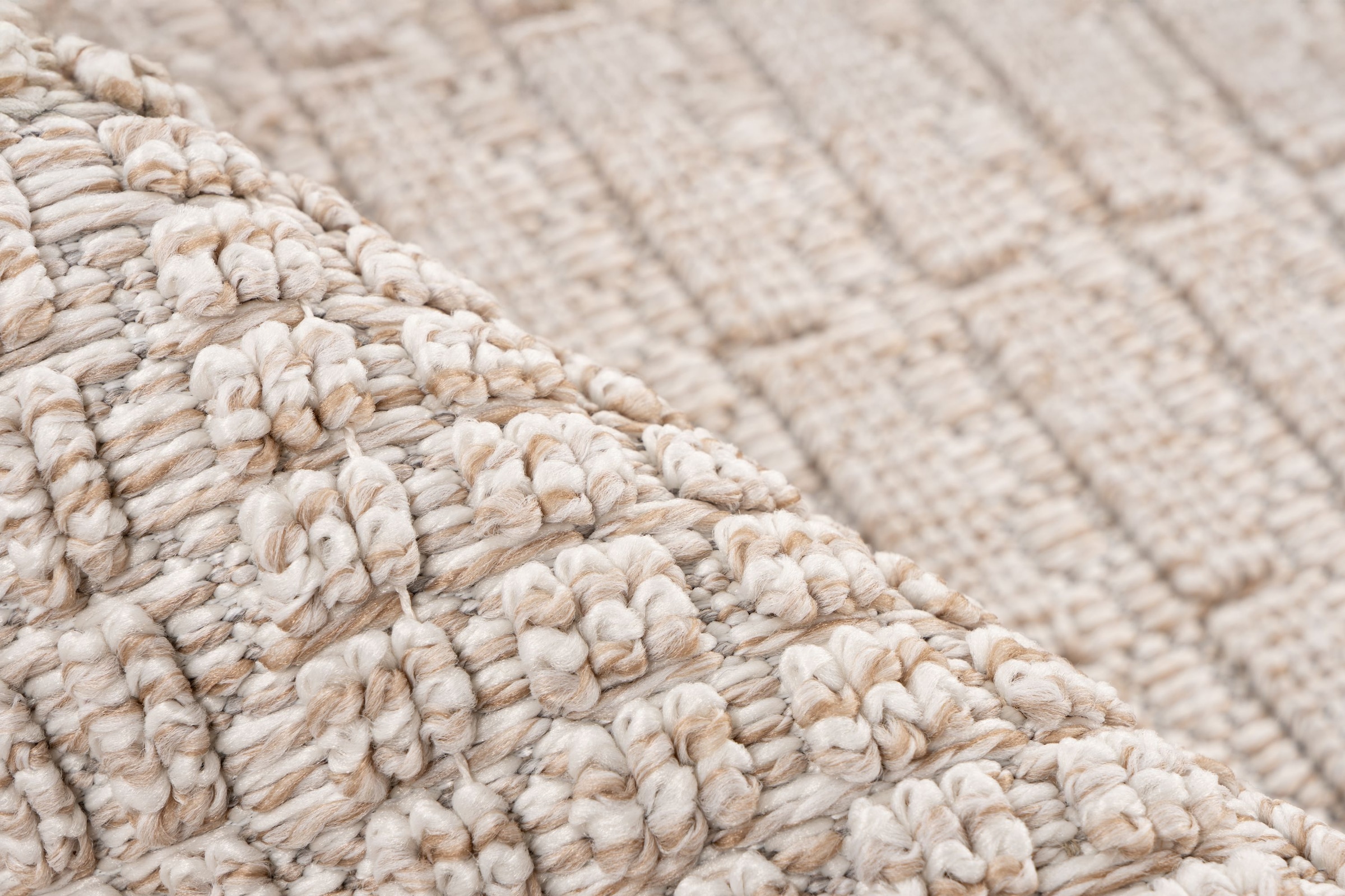 Kayoom Tapis »Reef 125« Rectangulaire 9 mm Höhe Kurzflor, Struktur, mit Fransen, Wohnzimmer