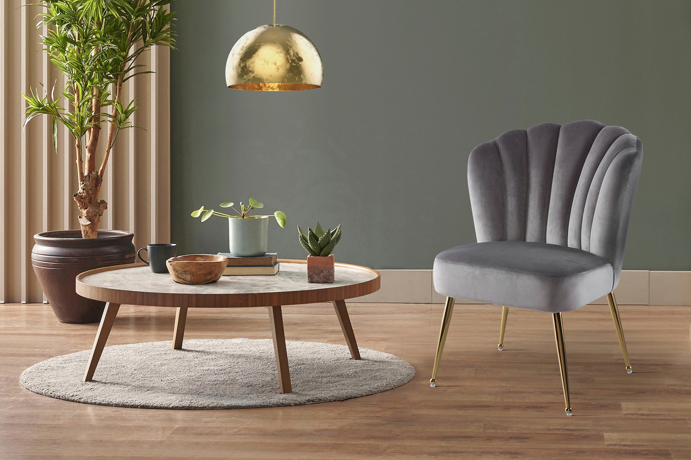 Kayoom Esszimmerstuhl »Stuhl Pippa, Rückenlehne im Retro-Stil, ausgefallene Rückenlehne« () 1 Stk.samtweicher Bezug, Eye-Catcher im Raum, ausgefallene Rückenlehne