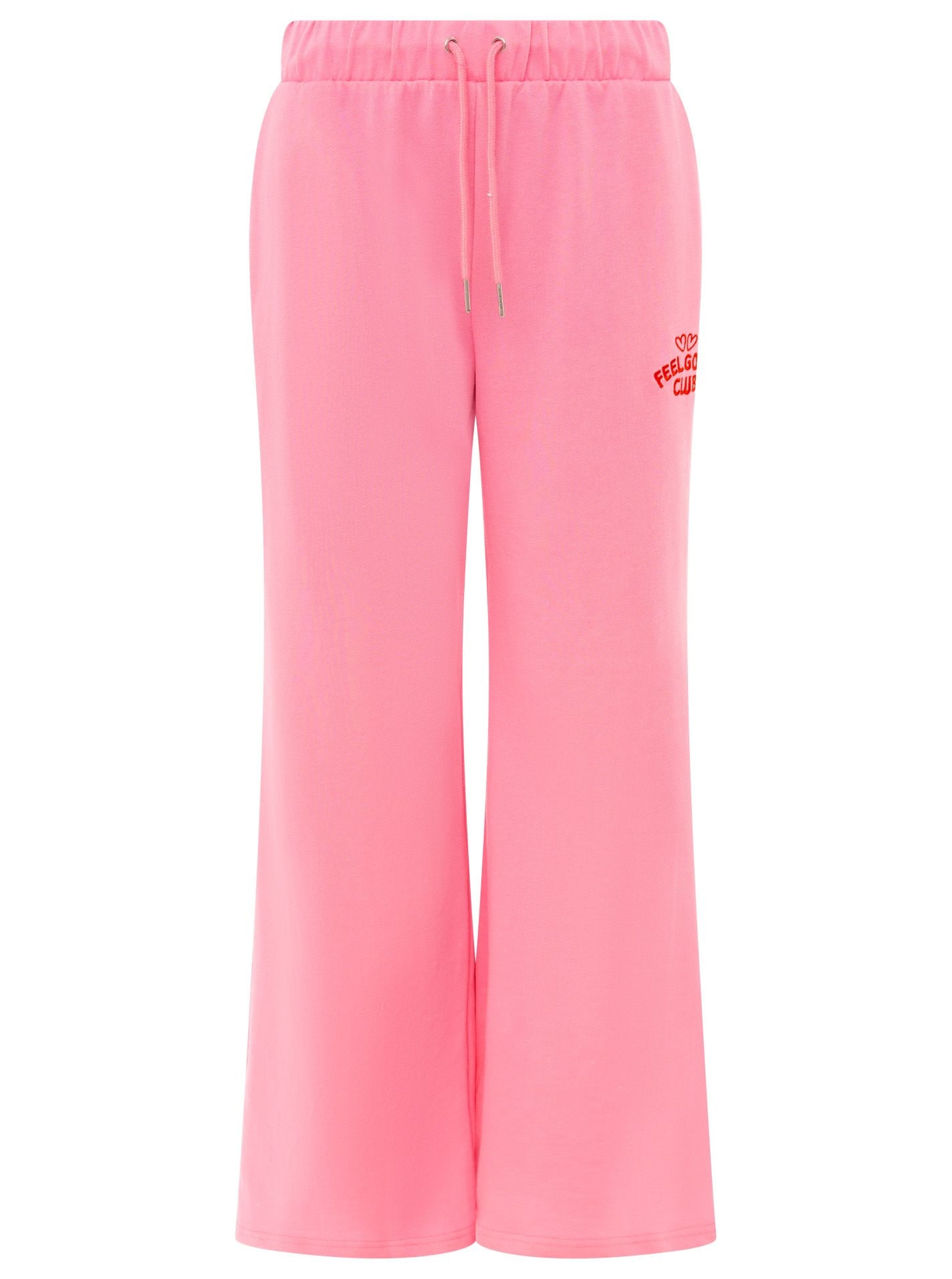 Zwillingsherz Pantalon sweat »"Feel Good Club"«  unifarben, kleine Stickerei
