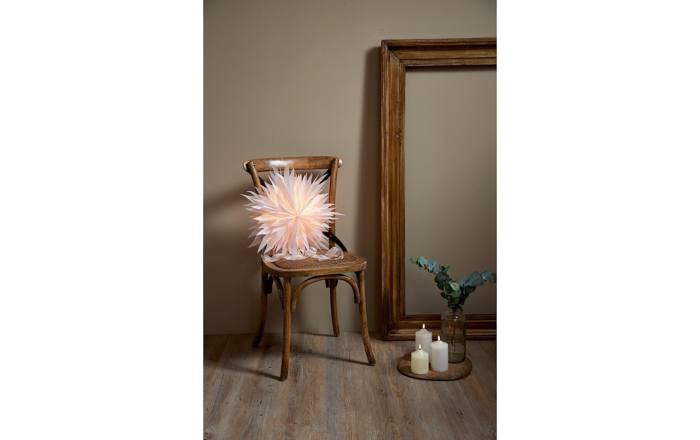 Parforce Traditional Hunting Étoile LED »Papierstern Dis, Ø 45 cm« blanc chaud