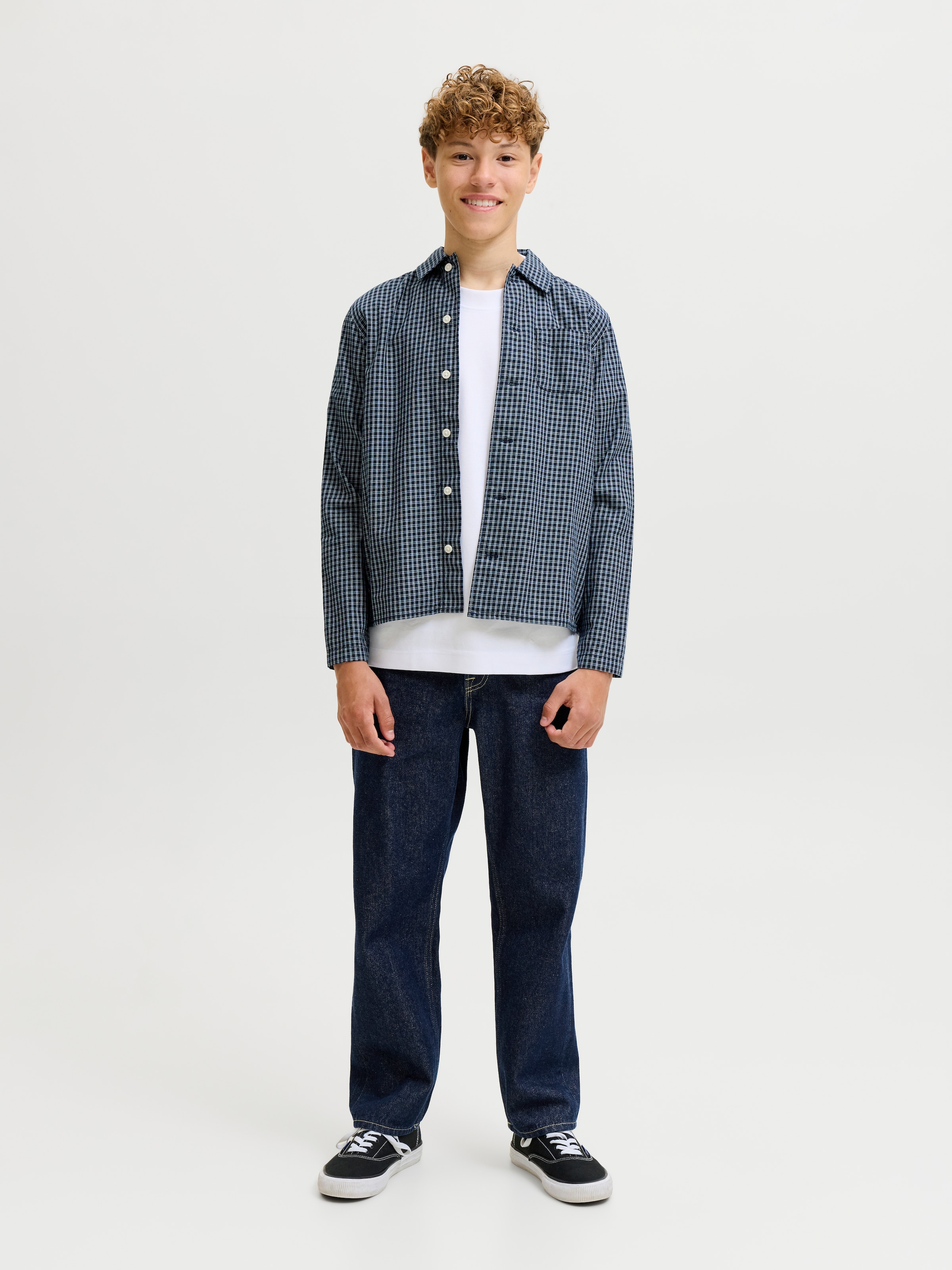 Jack & Jones Junior Relax-fit-Jeans »JJICHRIS JJORIGINAL AKM 201 SN JNR« Baumwolle, relaxed fit