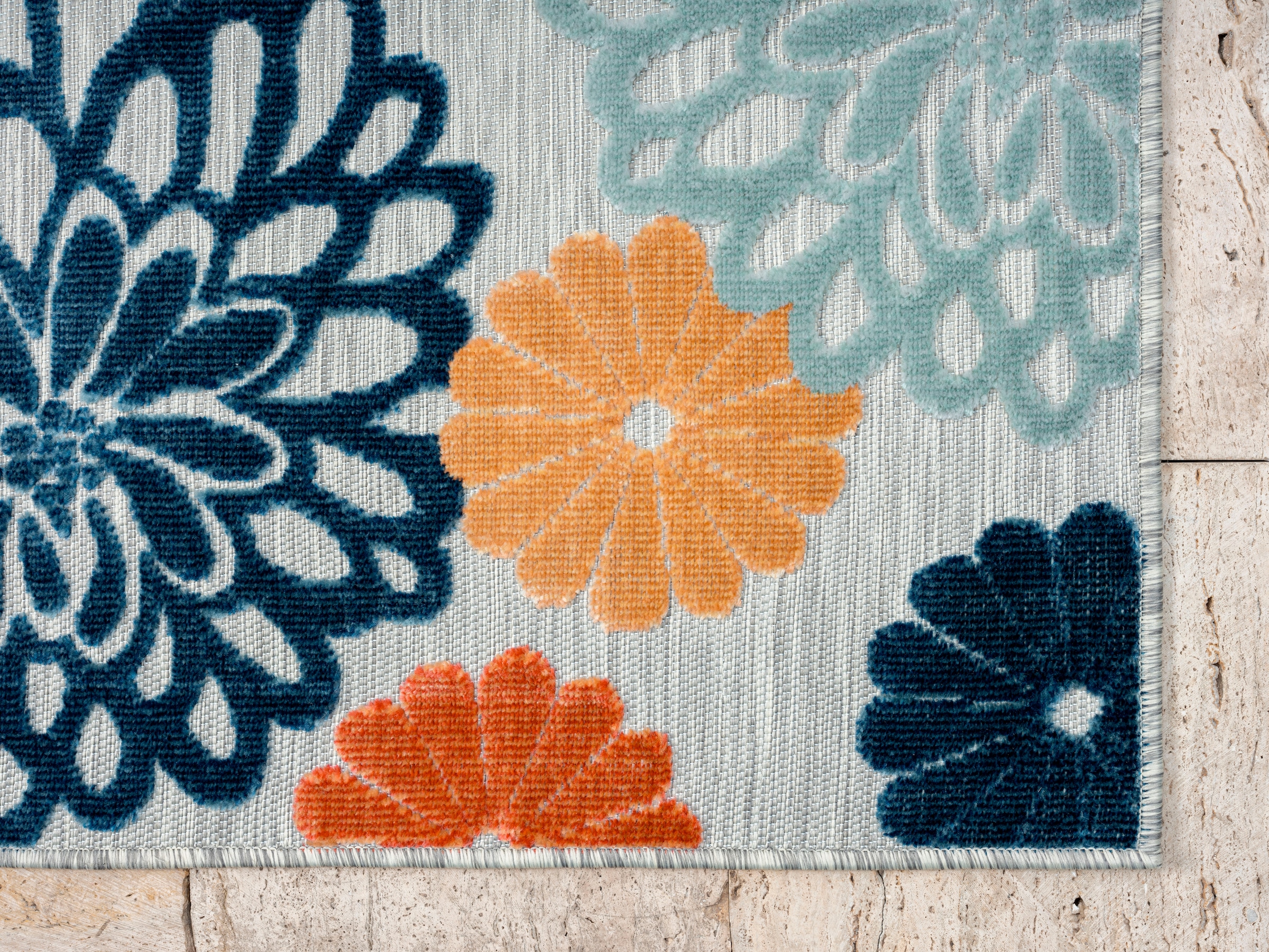 GOODproduct Teppich »Tamsin, LAGERRÄUMUNG!« rechteckig 8 mm Höhe Hoch-Tief Effekt, In- und Outdoor geeignet, Terrasse & Balkon