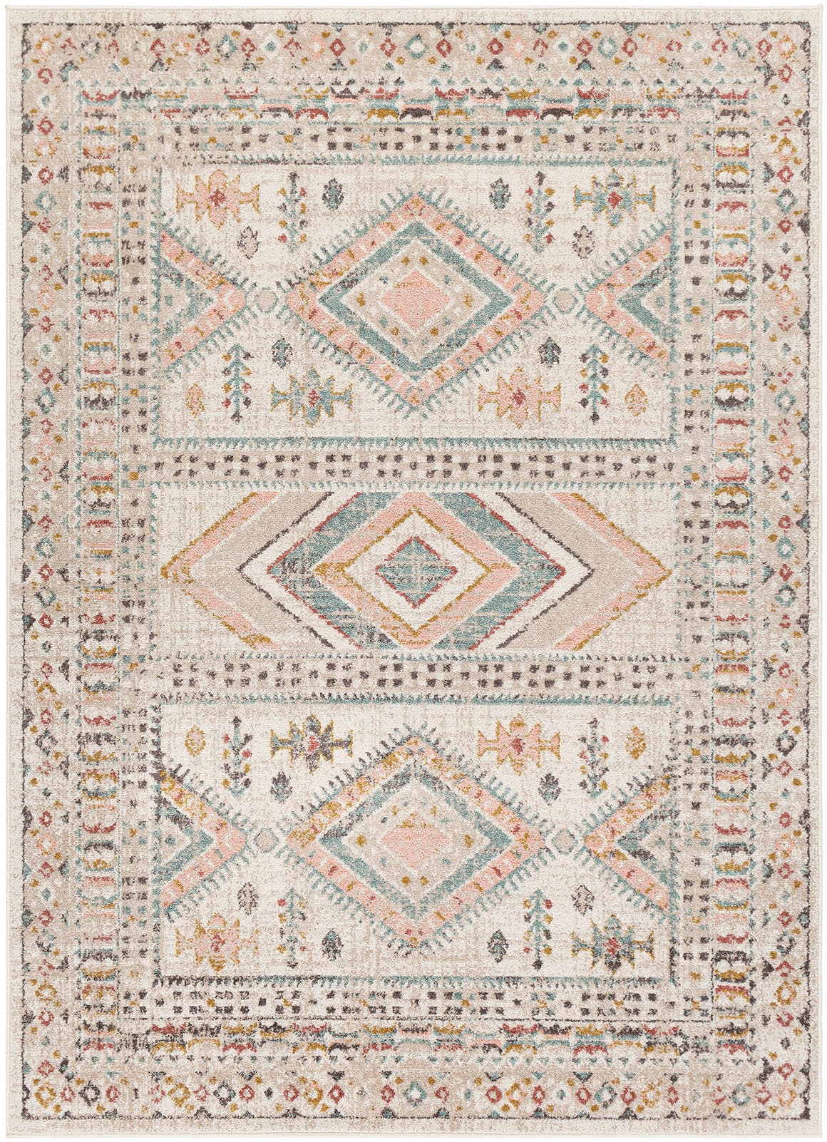 Livabliss Teppich »JAIPUR« rechteckig 13 mm Höhe Orient-Optik, Vintage Design, Boho Stil, Kurzflor, Wohnzimmer