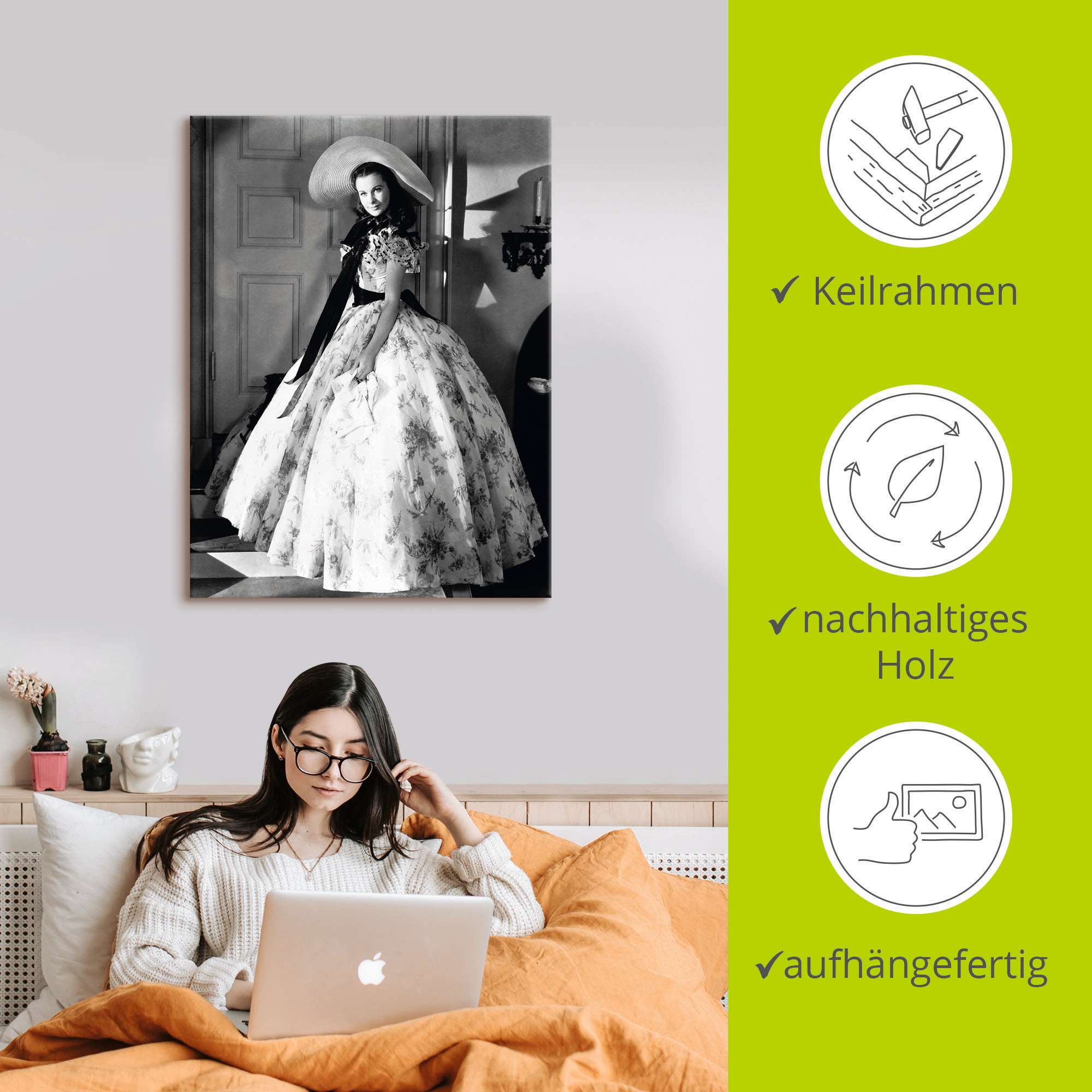 Artland »Vom Winde verweht II« Film 1 Stk. tlg. auf Holzrahmen gespannt