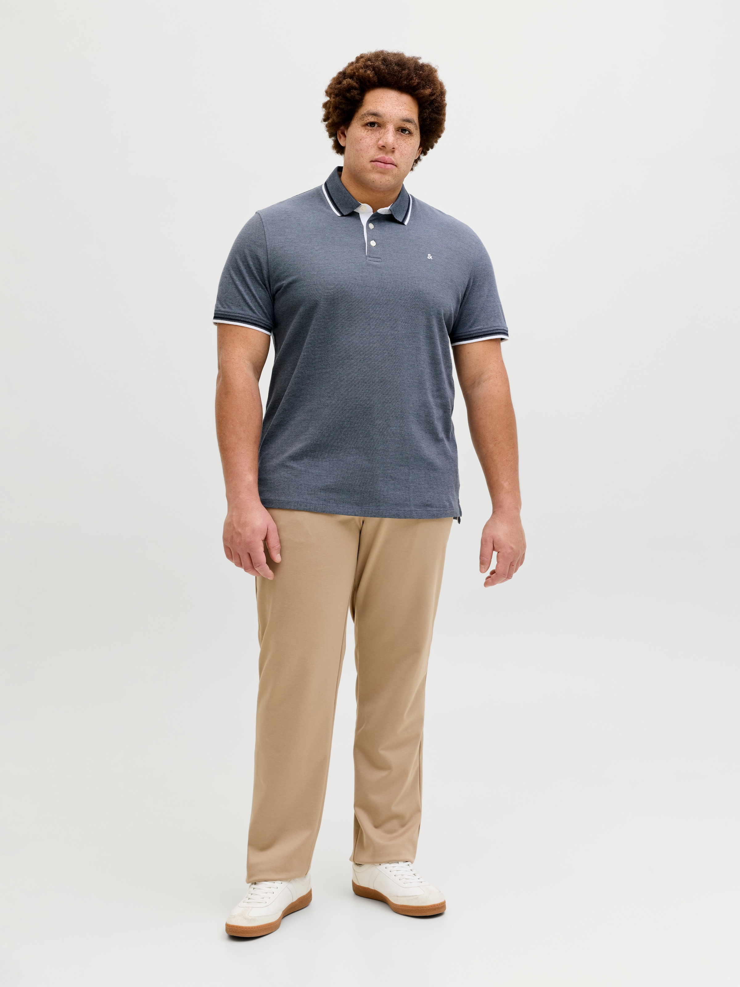 Jack & Jones PlusSize »JJEPAULOS POLO SS NOOS PLS« coton, coupe régulière