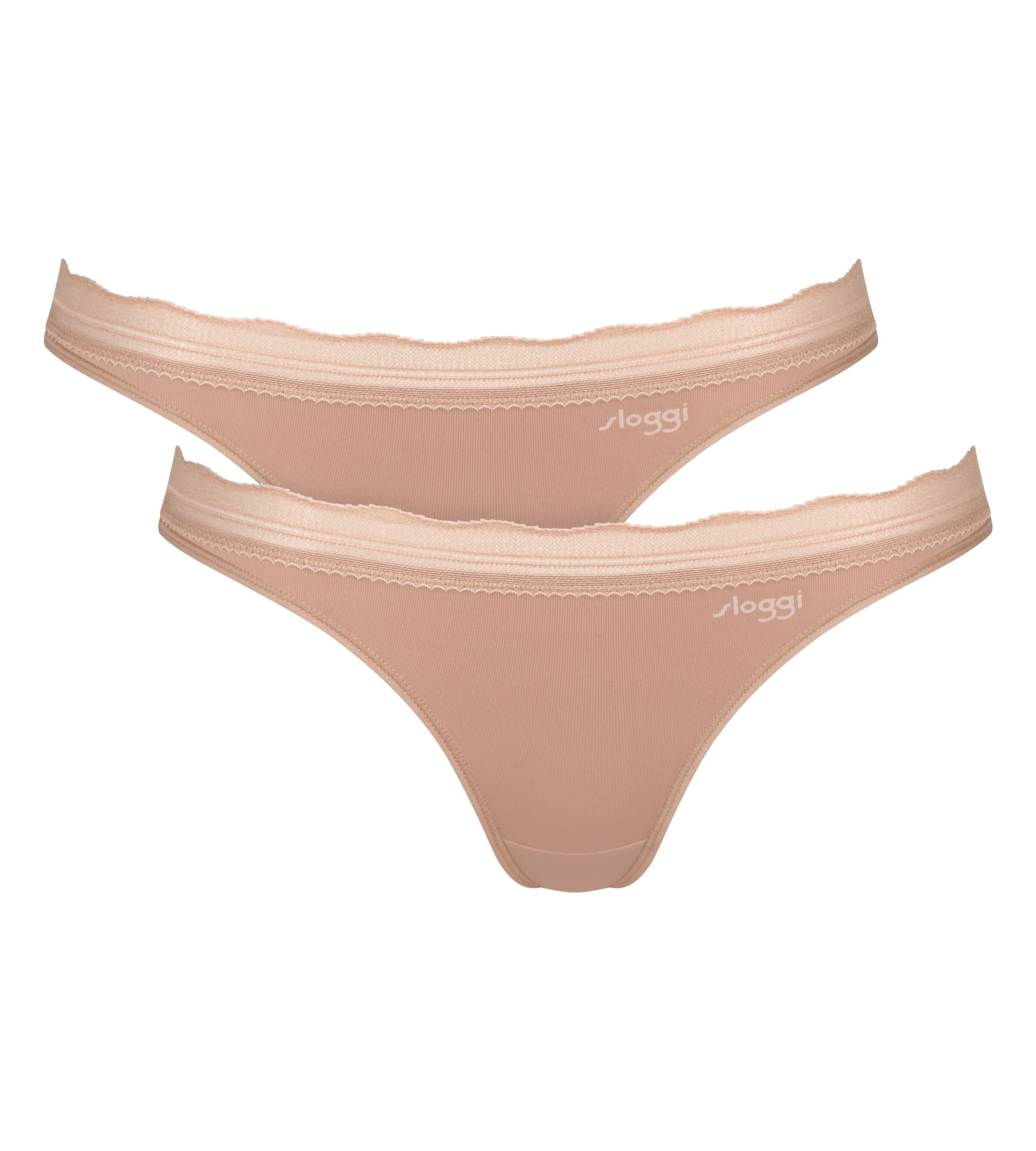 sloggi Slip miniature »GO Blush Mini 2P« avec détails en dentelle