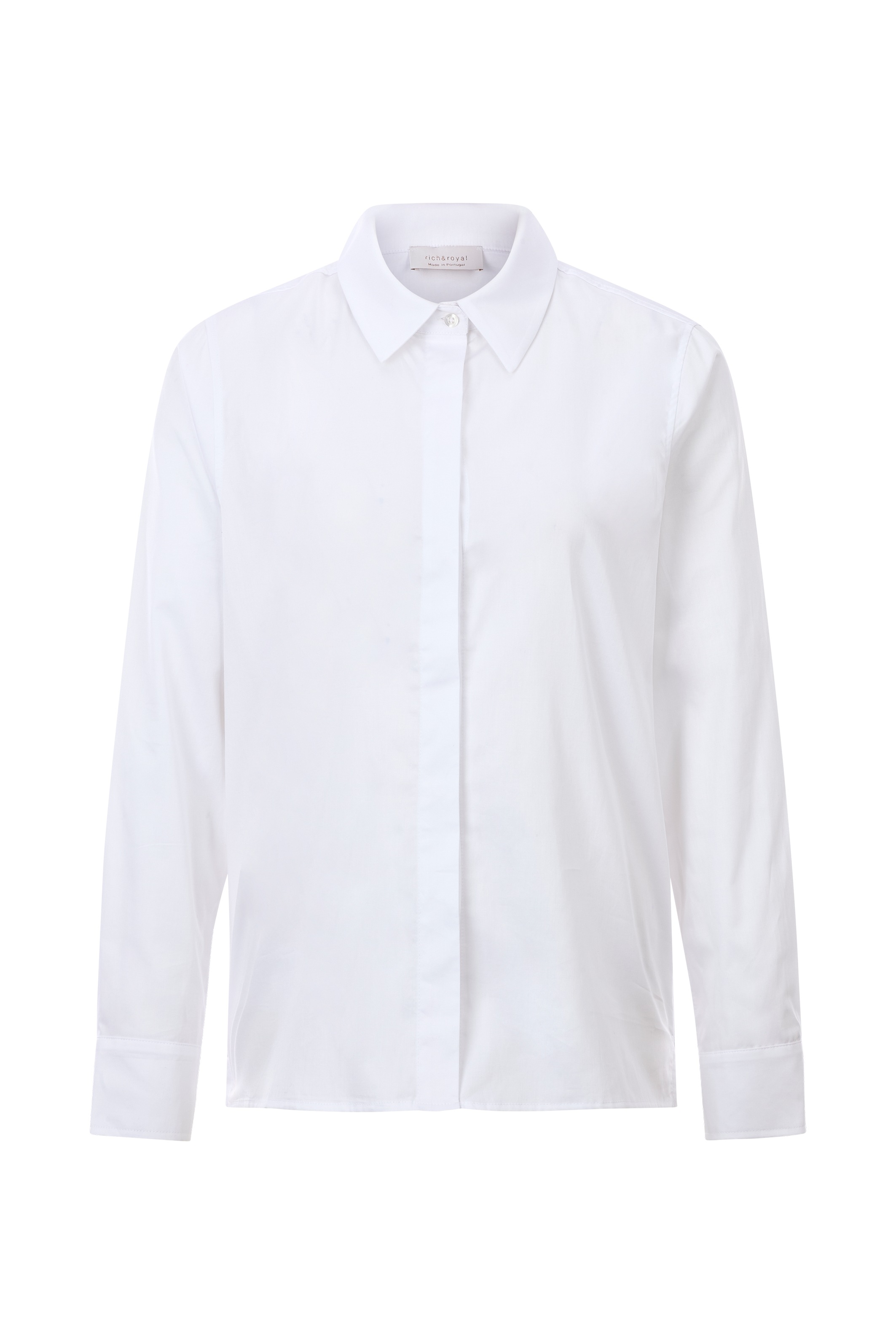 RICHROYAL Klassische Bluse Mit Markenlabel am Rücken