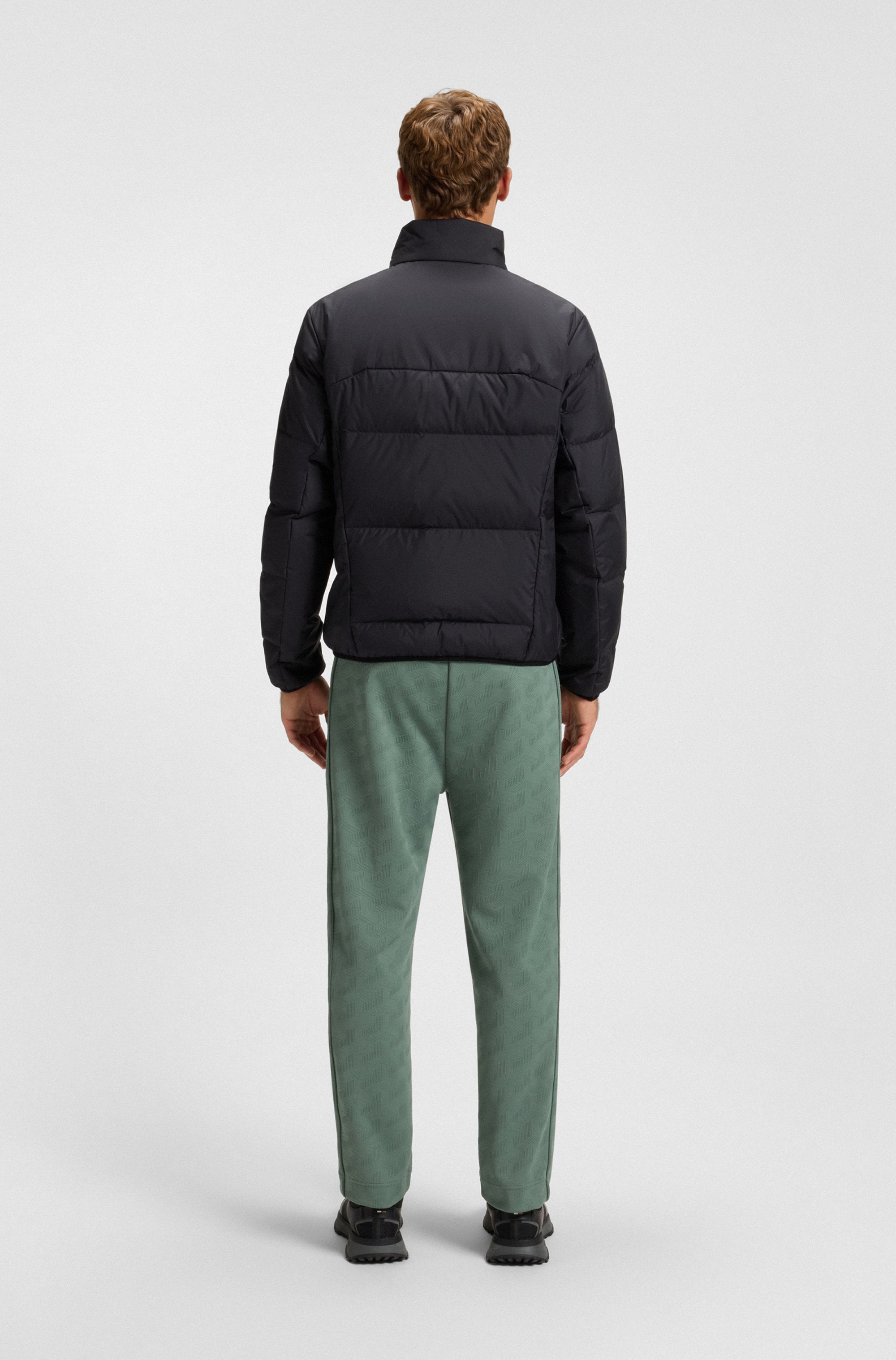 BOSS GREEN Daunenjacke »OW Urbanex Puffer« Stehkragen, reflektierende Details, Ärmeltasche