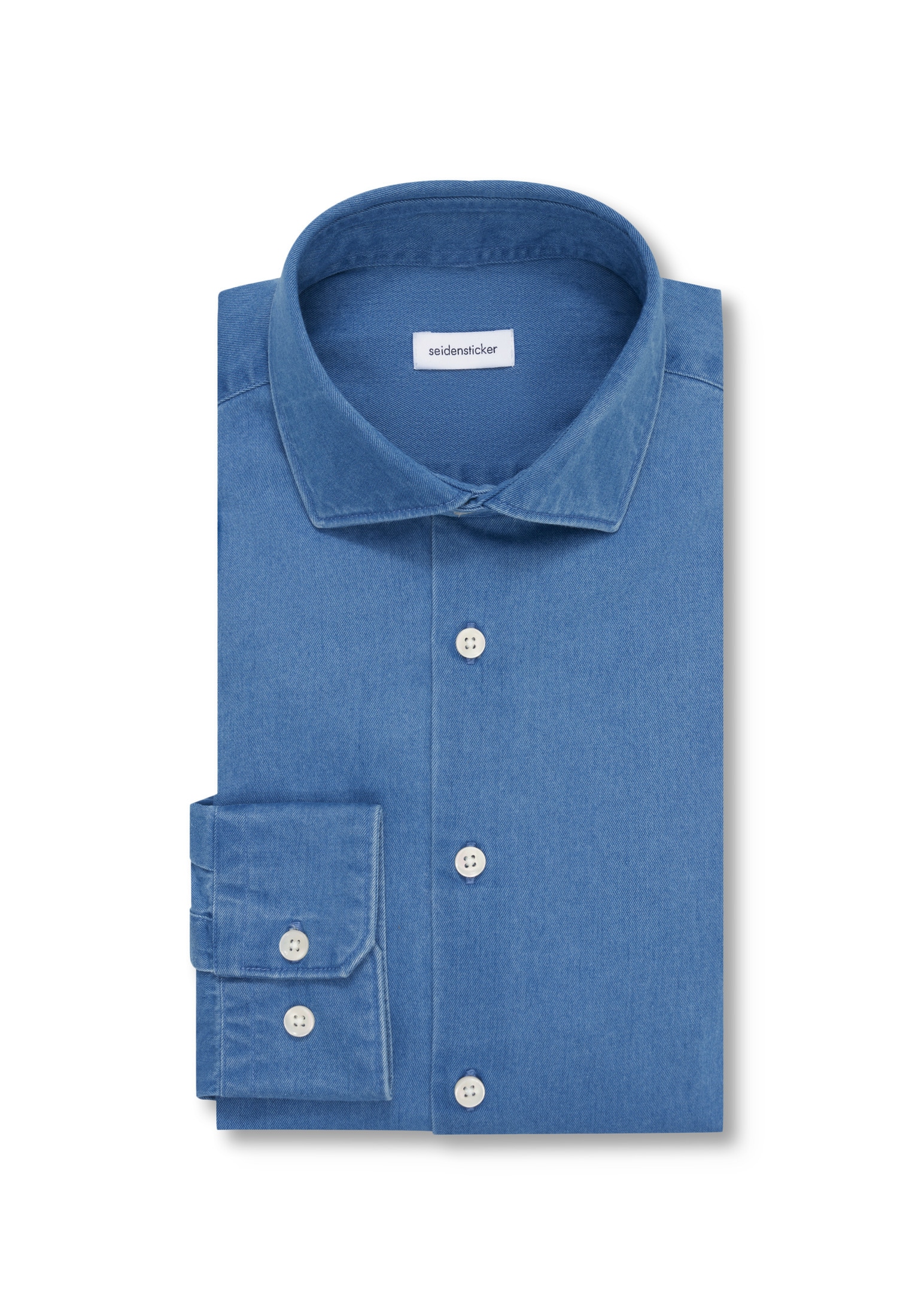 seidensticker Chemise en jean Slim col Kent 1/1 en denim