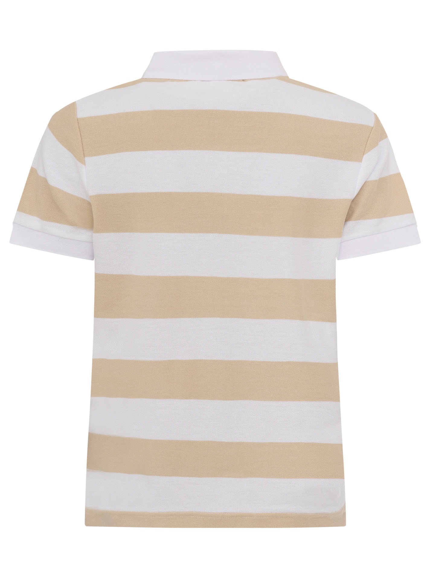 Zwillingsherz Polo »Stripes« manches courtes, col polo et patte de boutonnage contrastés, boutons en forme de cœur