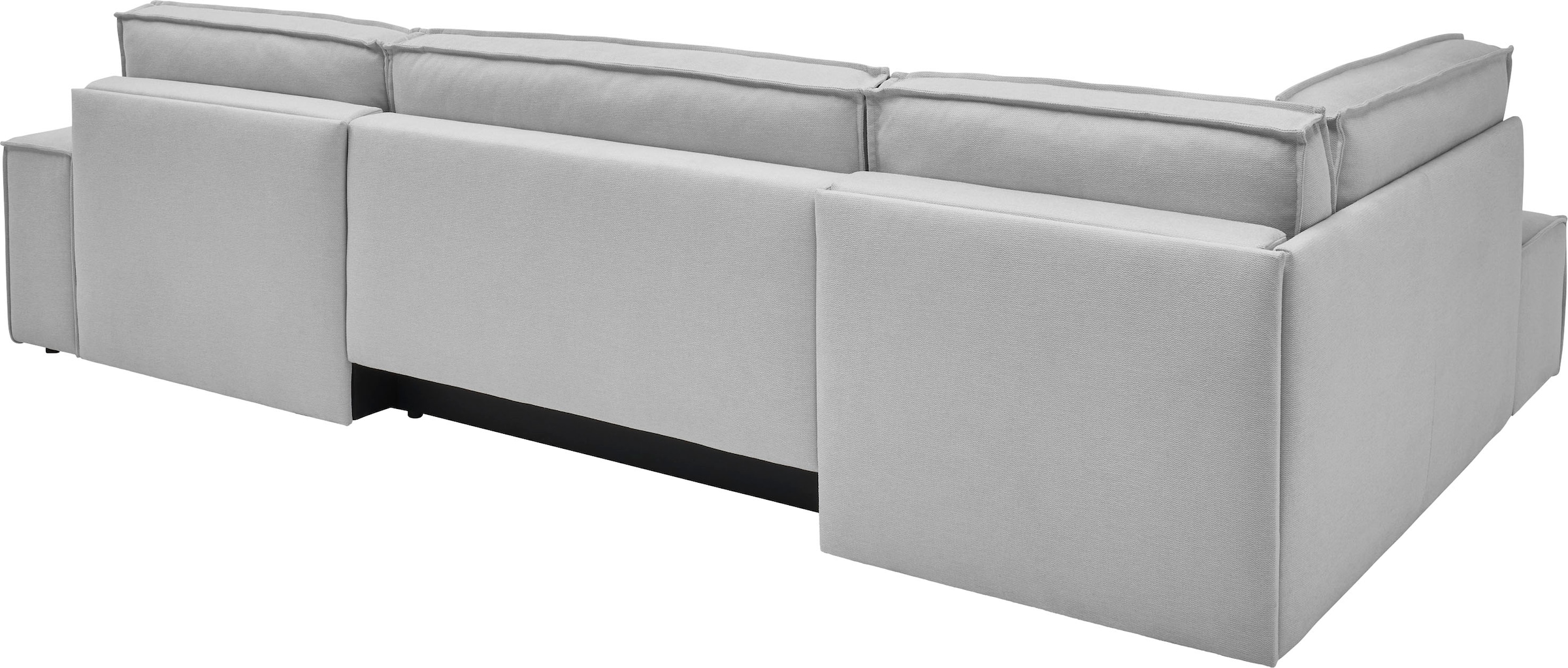andas Paysage de salon »FINNLEY, U-Form XXL 329 cm, Schlafsofa, Schlaffunktion m. Bettkasten« verfügbar in den Stoffqualitäten Bouclé, Struktur fein und Mega Cord