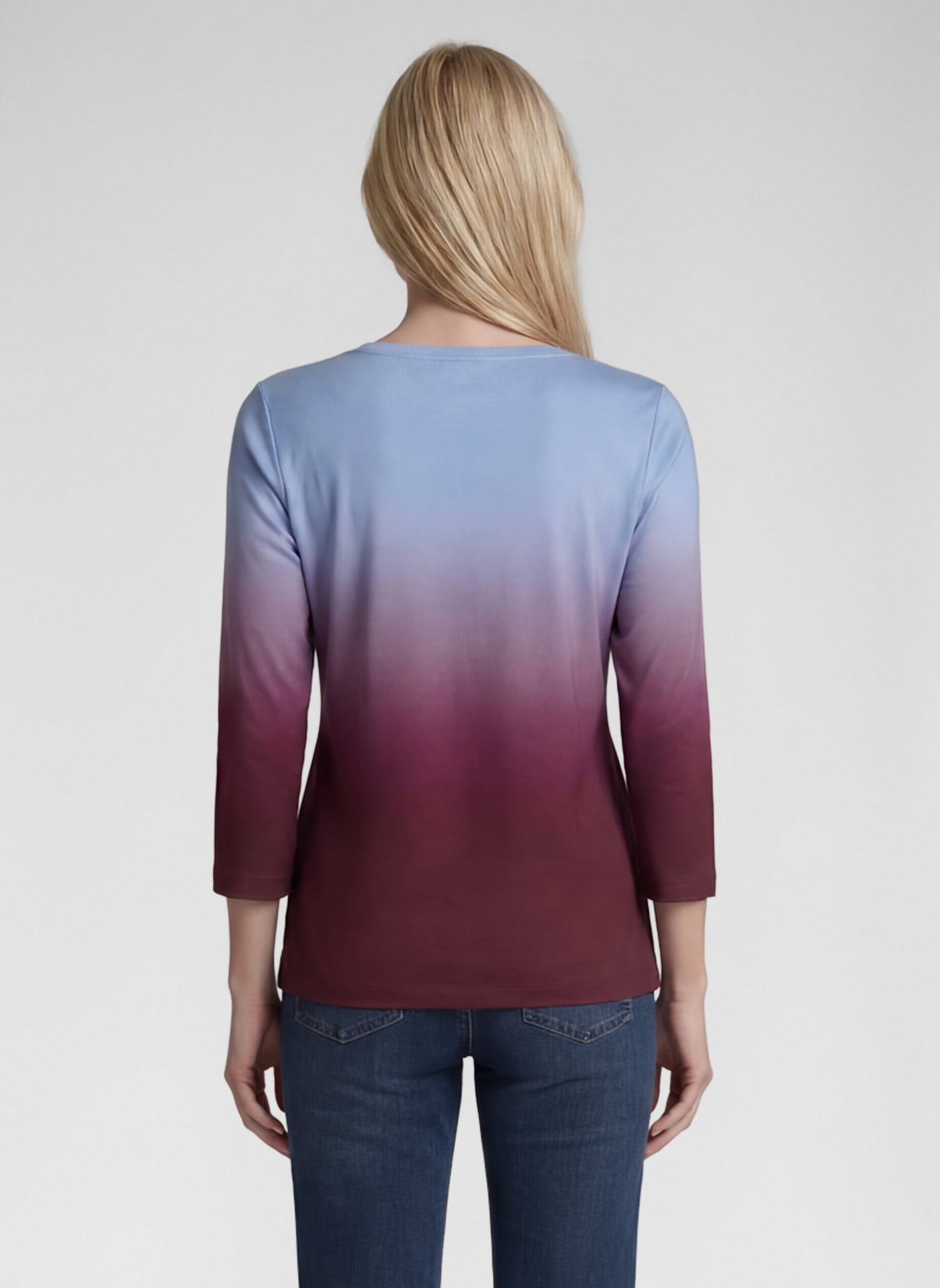 Rabe T-shirt à manches 3/4 Avec dégradé de couleurs et imprimés