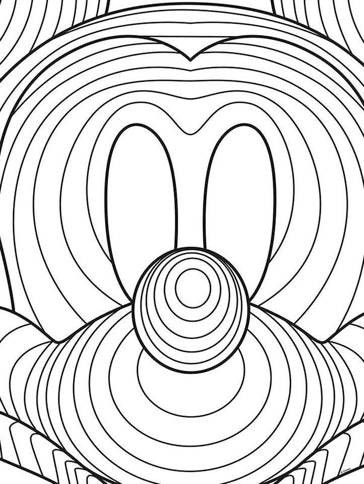 Komar Bild »Mickey Mouse Lines« Disney 1 Stk. tlg. Wandbild zur Dekoration im Kinderzimmer - ohne Rahmen
